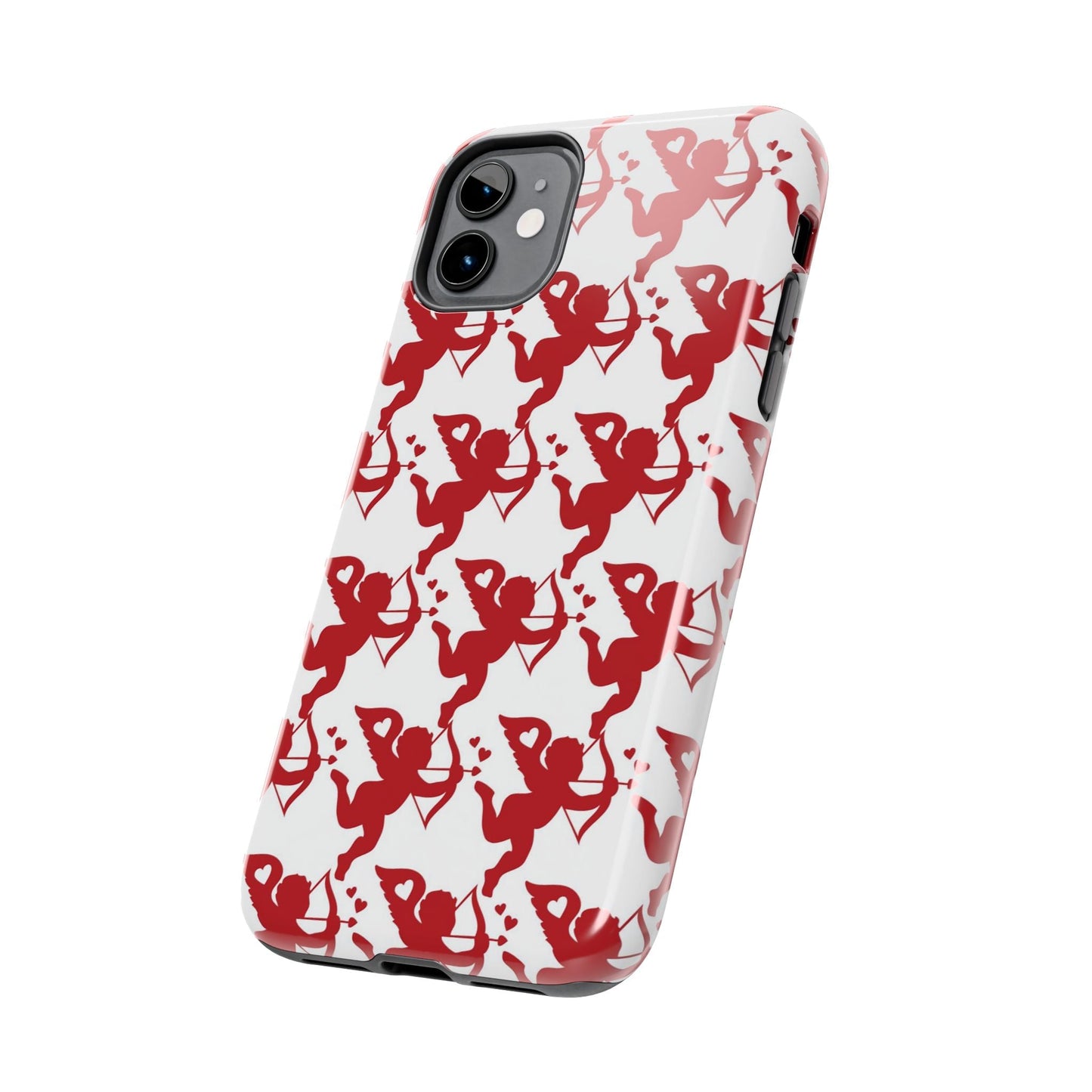 Red Cupid Love Pattern - iPhone Series Case - BOGO Cases