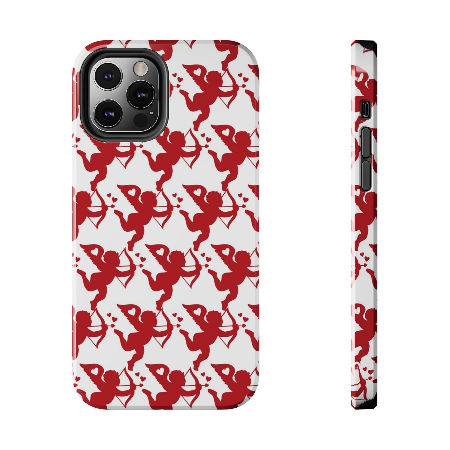Red Cupid Love Pattern - iPhone Series Case - BOGO Cases