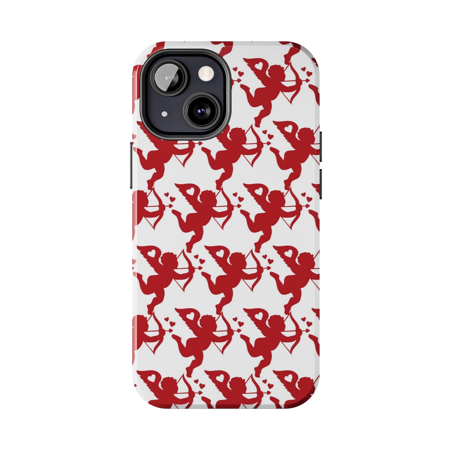 Red Cupid Love Pattern - iPhone Series Case - BOGO Cases