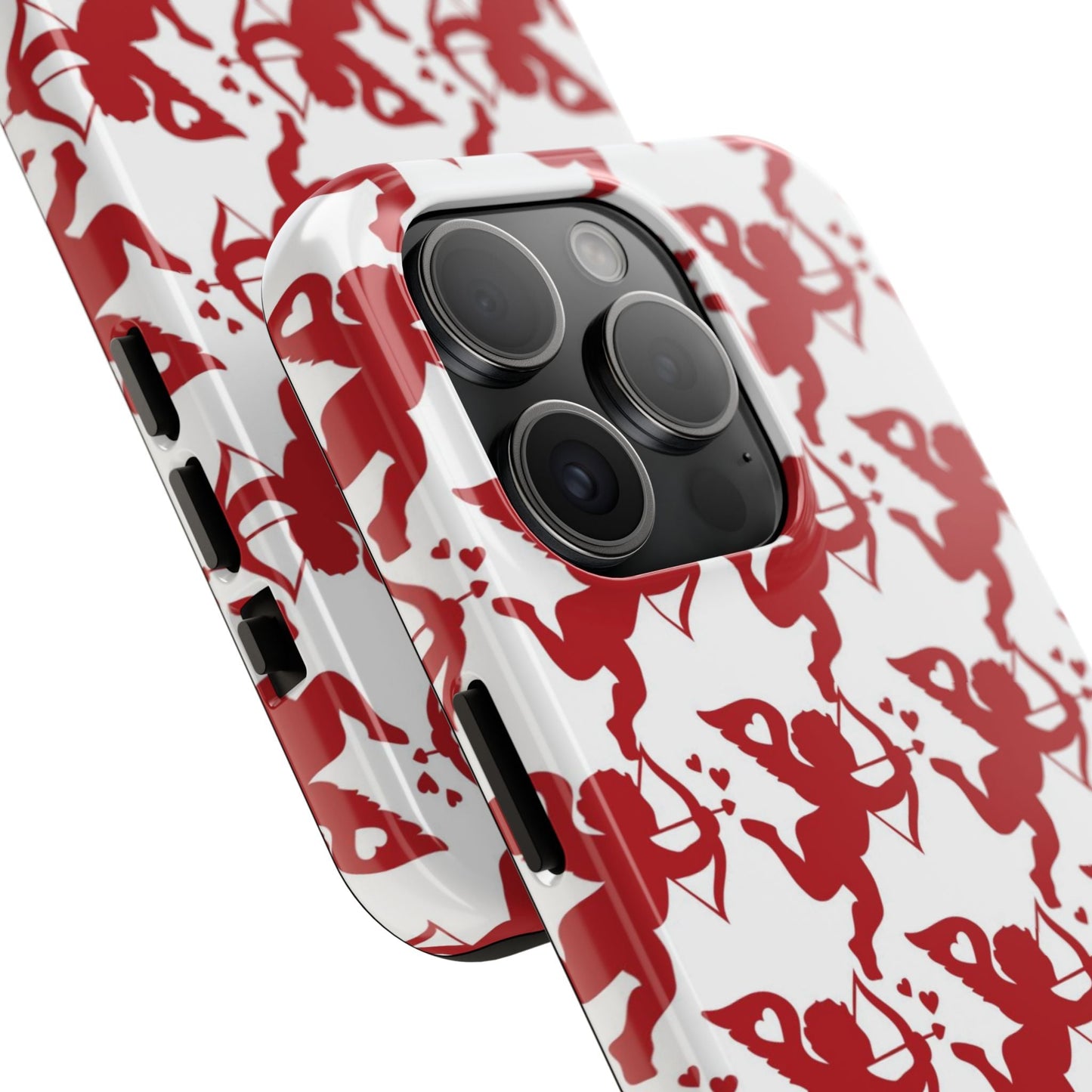 Red Cupid Love Pattern - iPhone Series Case - BOGO Cases