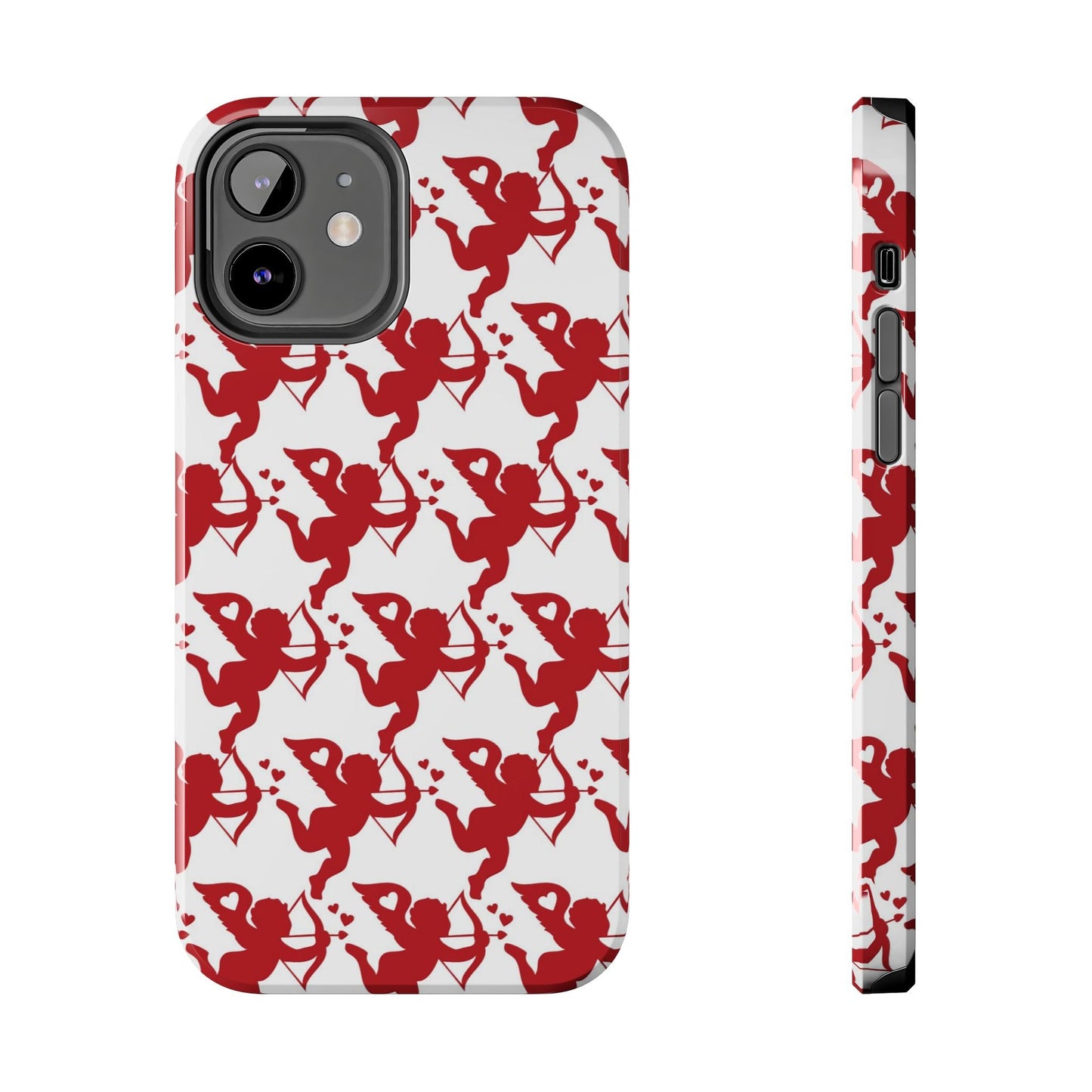 Red Cupid Love Pattern - iPhone Series Case - BOGO Cases
