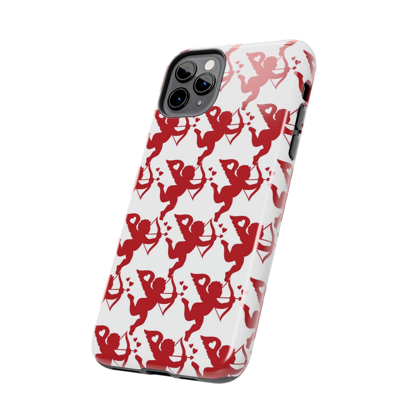 Red Cupid Love Pattern - iPhone Series Case - BOGO Cases