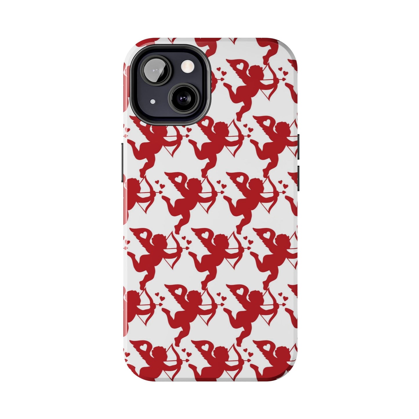 Red Cupid Love Pattern - iPhone Series Case - BOGO Cases