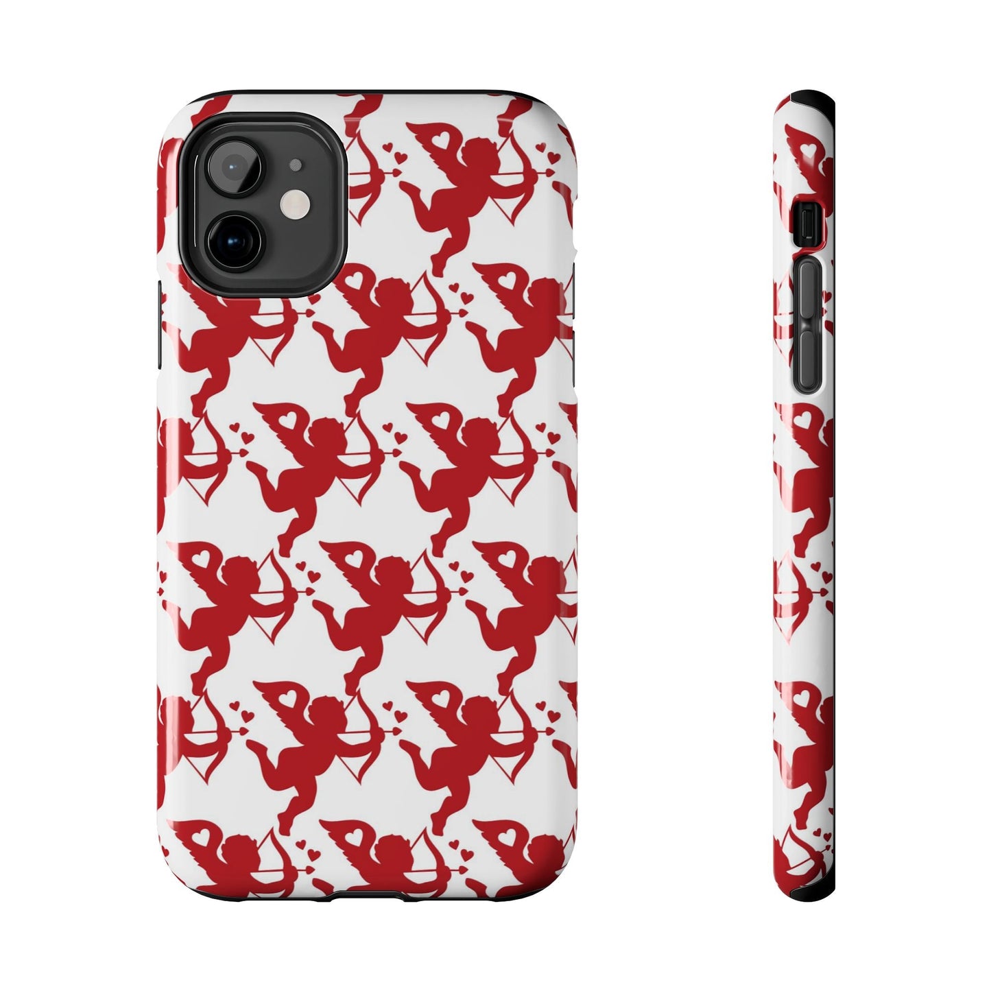 Red Cupid Love Pattern - iPhone Series Case - BOGO Cases