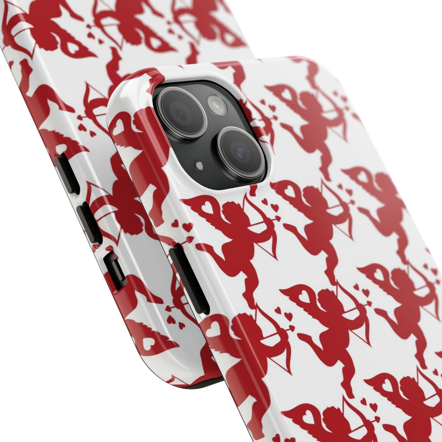 Red Cupid Love Pattern - iPhone Series Case - BOGO Cases