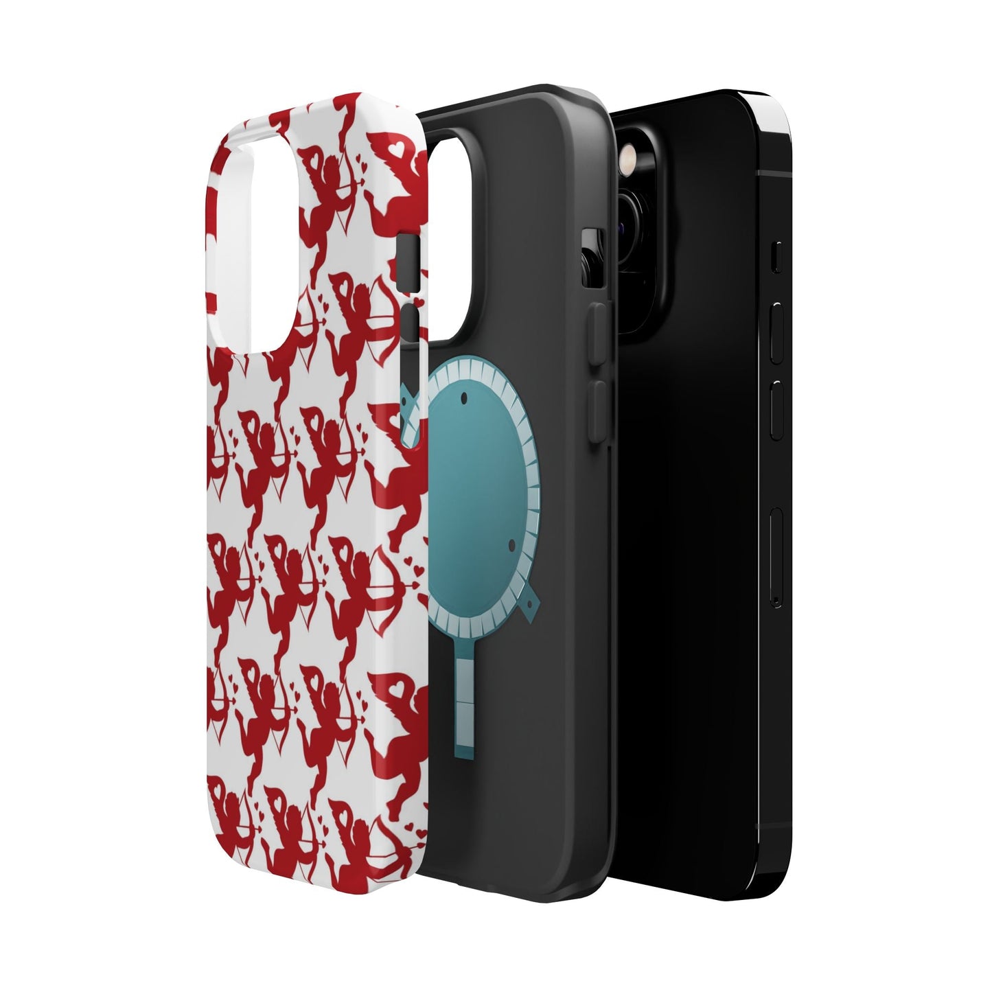 Red Cupid Love Pattern MagSafe Case - BOGO Cases