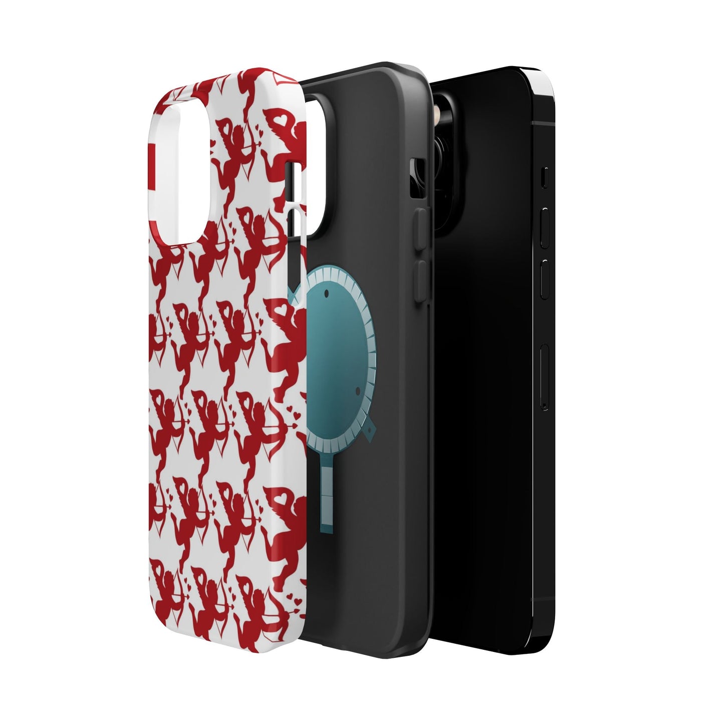 Red Cupid Love Pattern MagSafe Case - BOGO Cases