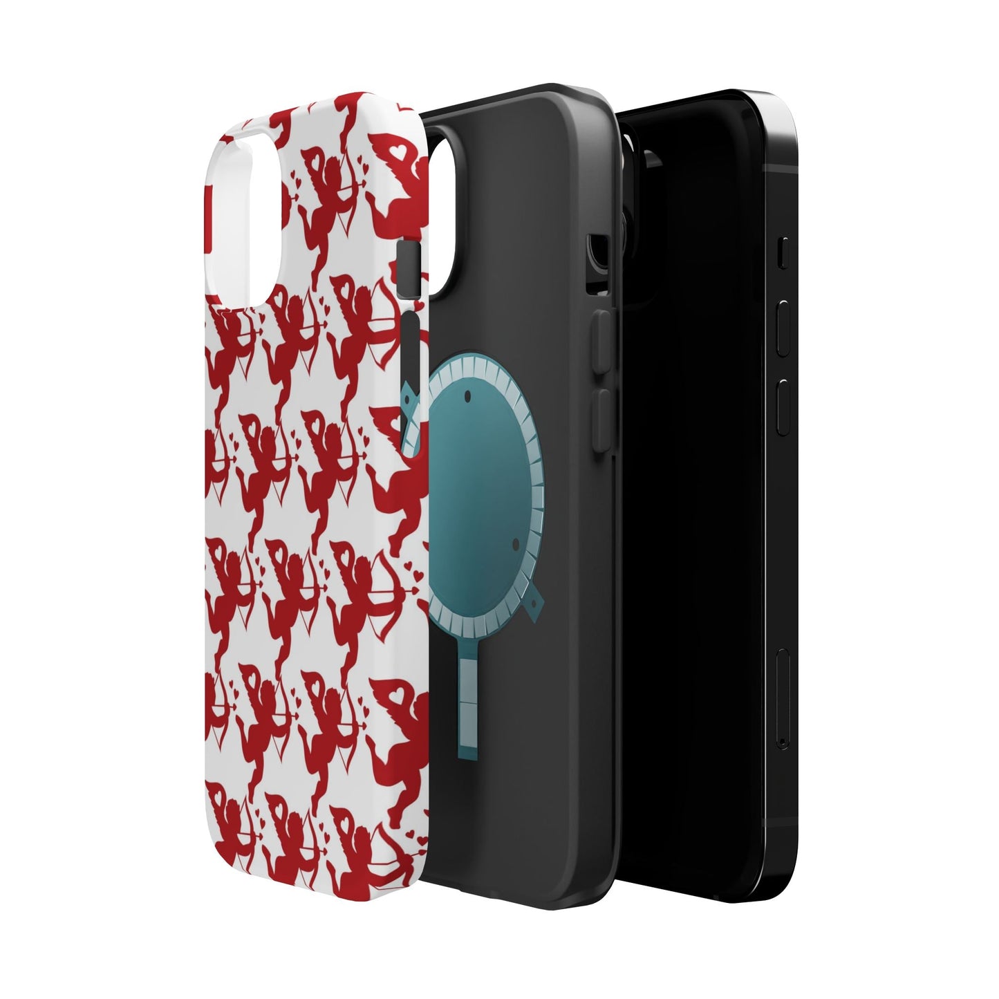 Red Cupid Love Pattern MagSafe Case - BOGO Cases