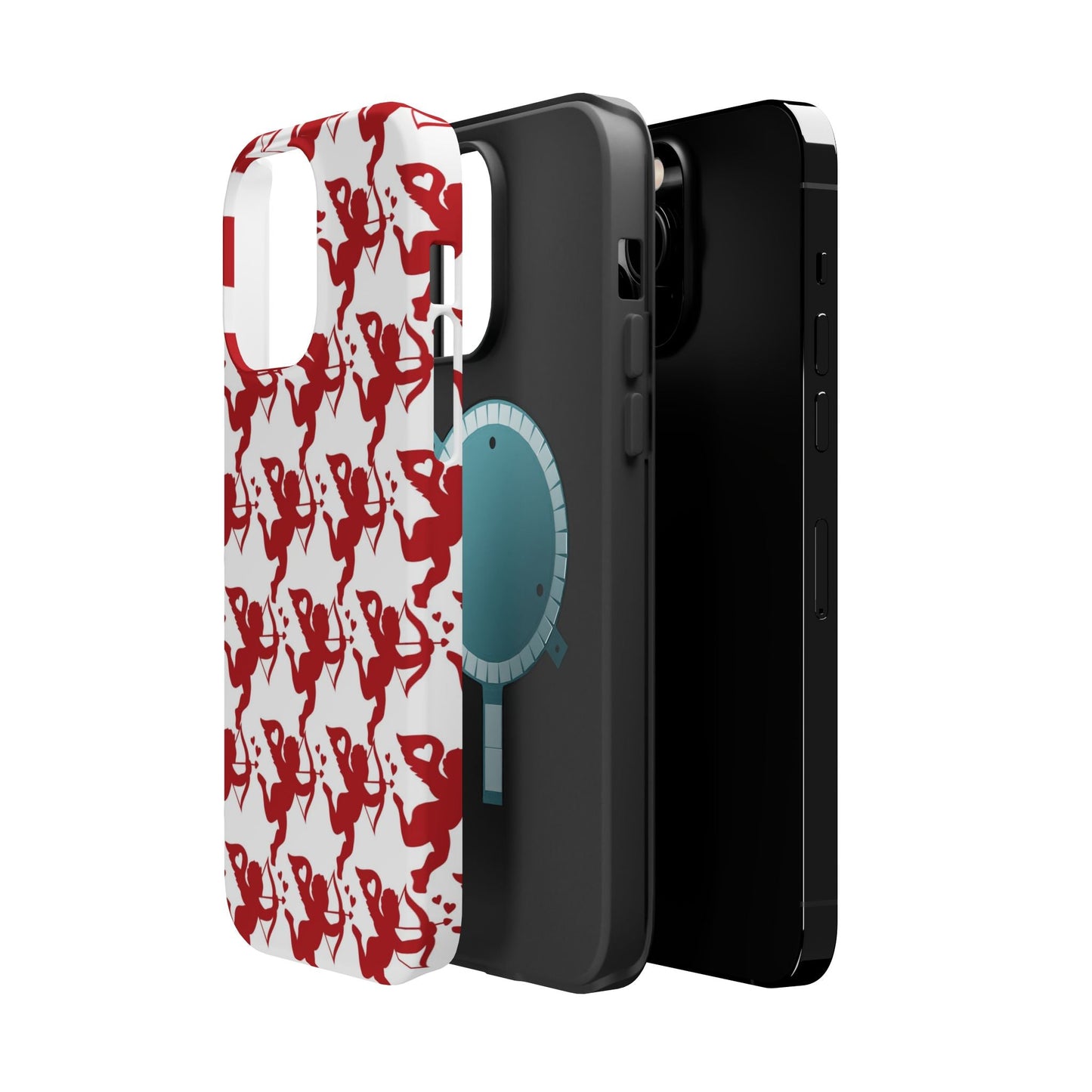 Red Cupid Love Pattern MagSafe Case - BOGO Cases