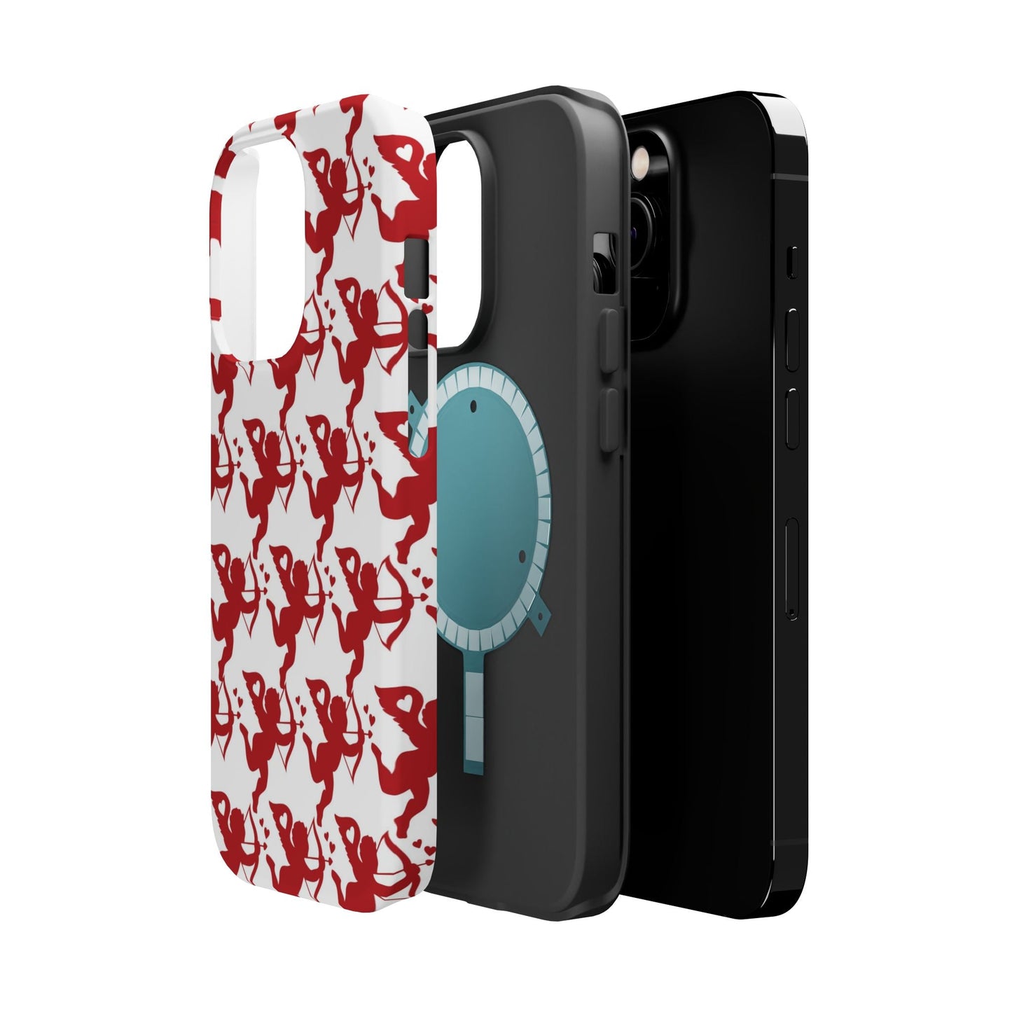 Red Cupid Love Pattern MagSafe Case - BOGO Cases