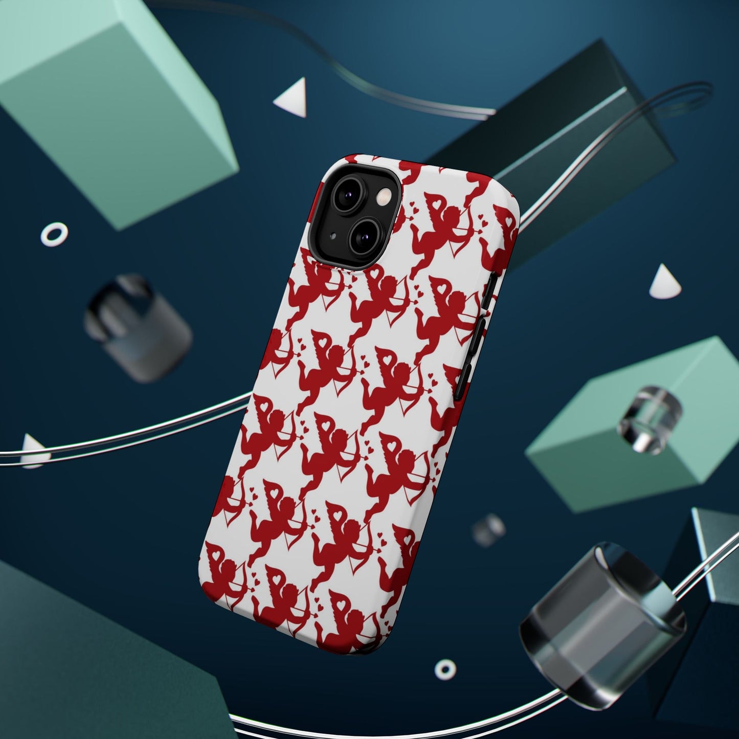 Red Cupid Love Pattern MagSafe Case - BOGO Cases