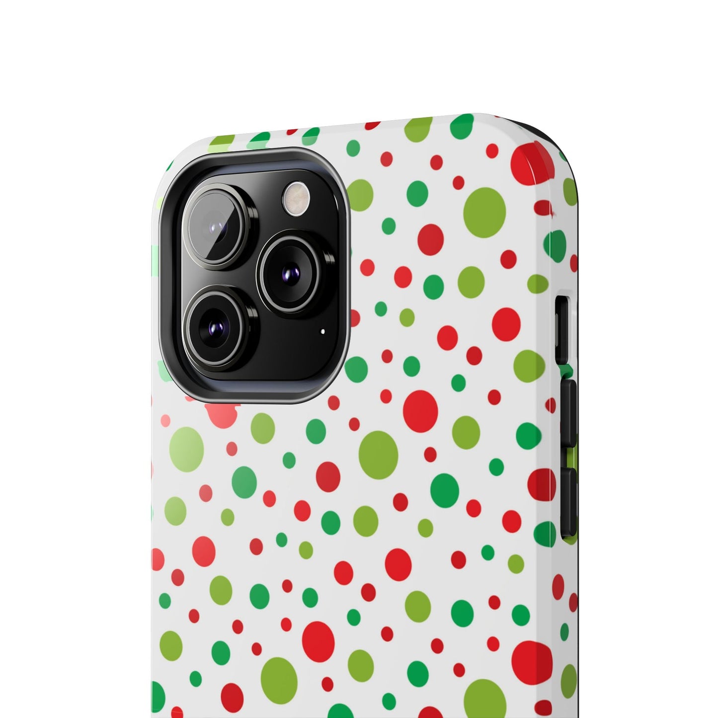 Red & Green Christmas Polka Dots – iPhone Case - BOGO Cases
