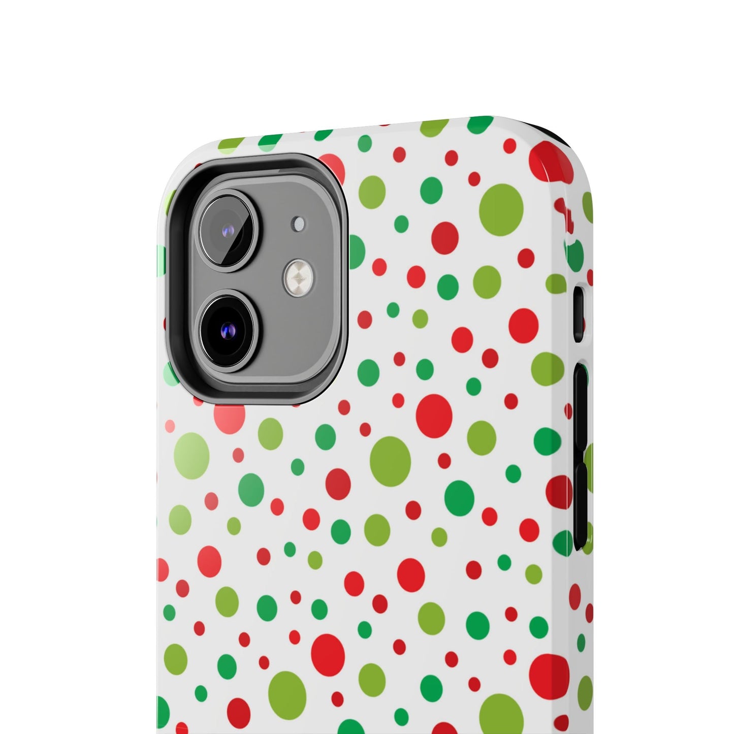 Red & Green Christmas Polka Dots – iPhone Case - BOGO Cases