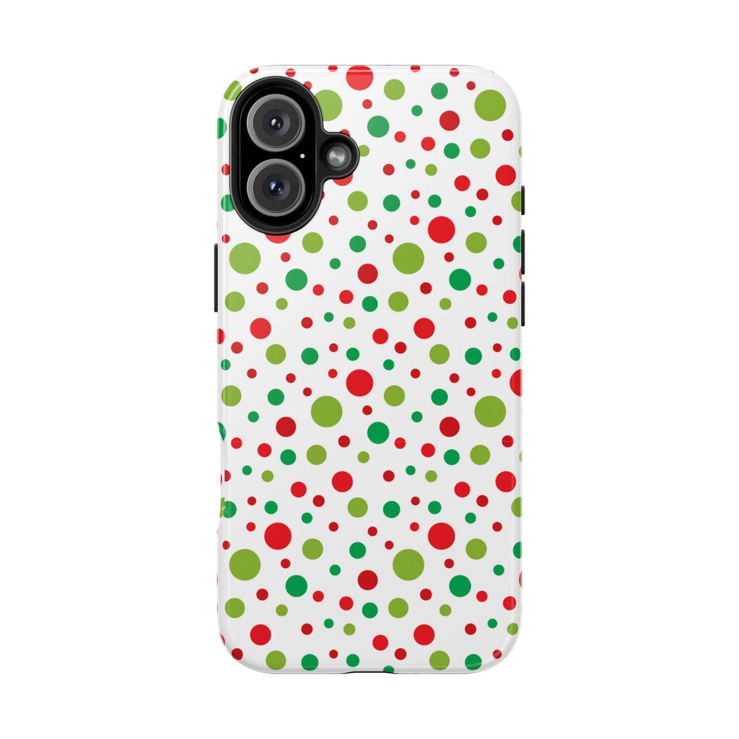 Red & Green Christmas Polka Dots – iPhone Case - BOGO Cases