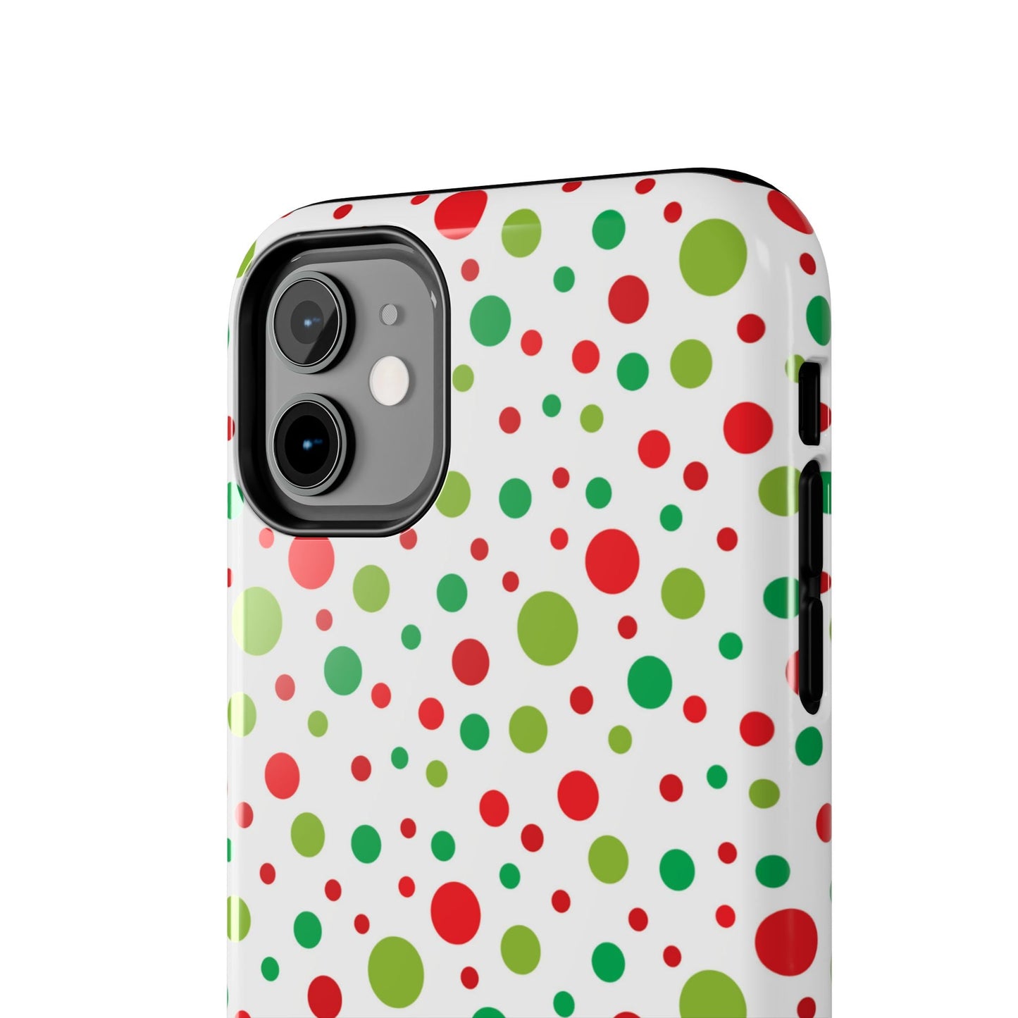 Red & Green Christmas Polka Dots – iPhone Case - BOGO Cases