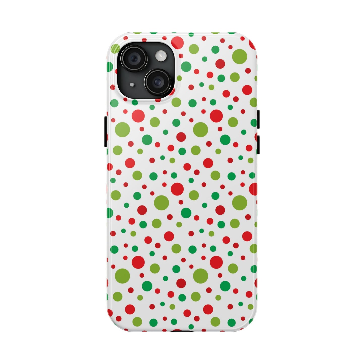 Red & Green Christmas Polka Dots – iPhone Case - BOGO Cases