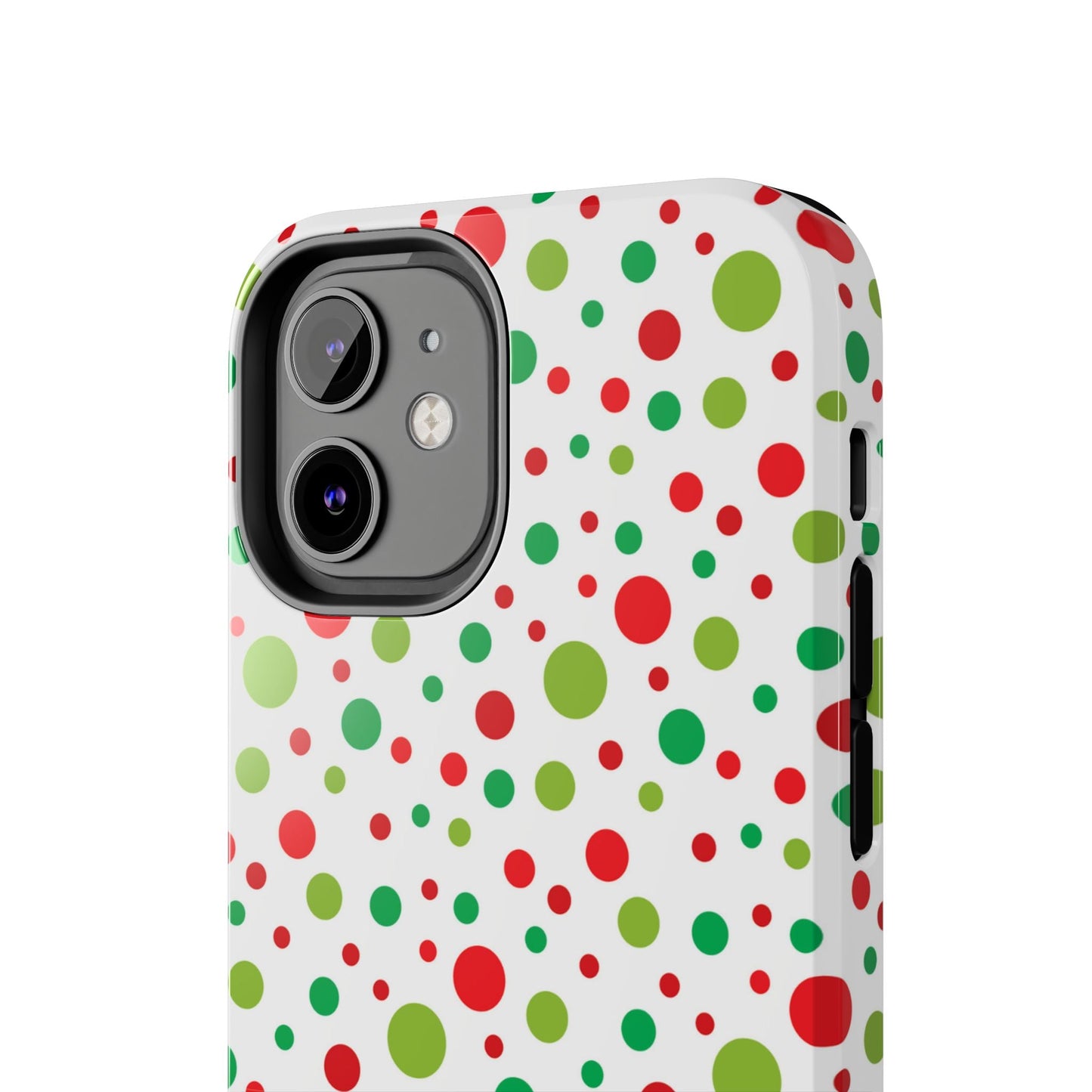 Red & Green Christmas Polka Dots – iPhone Case - BOGO Cases