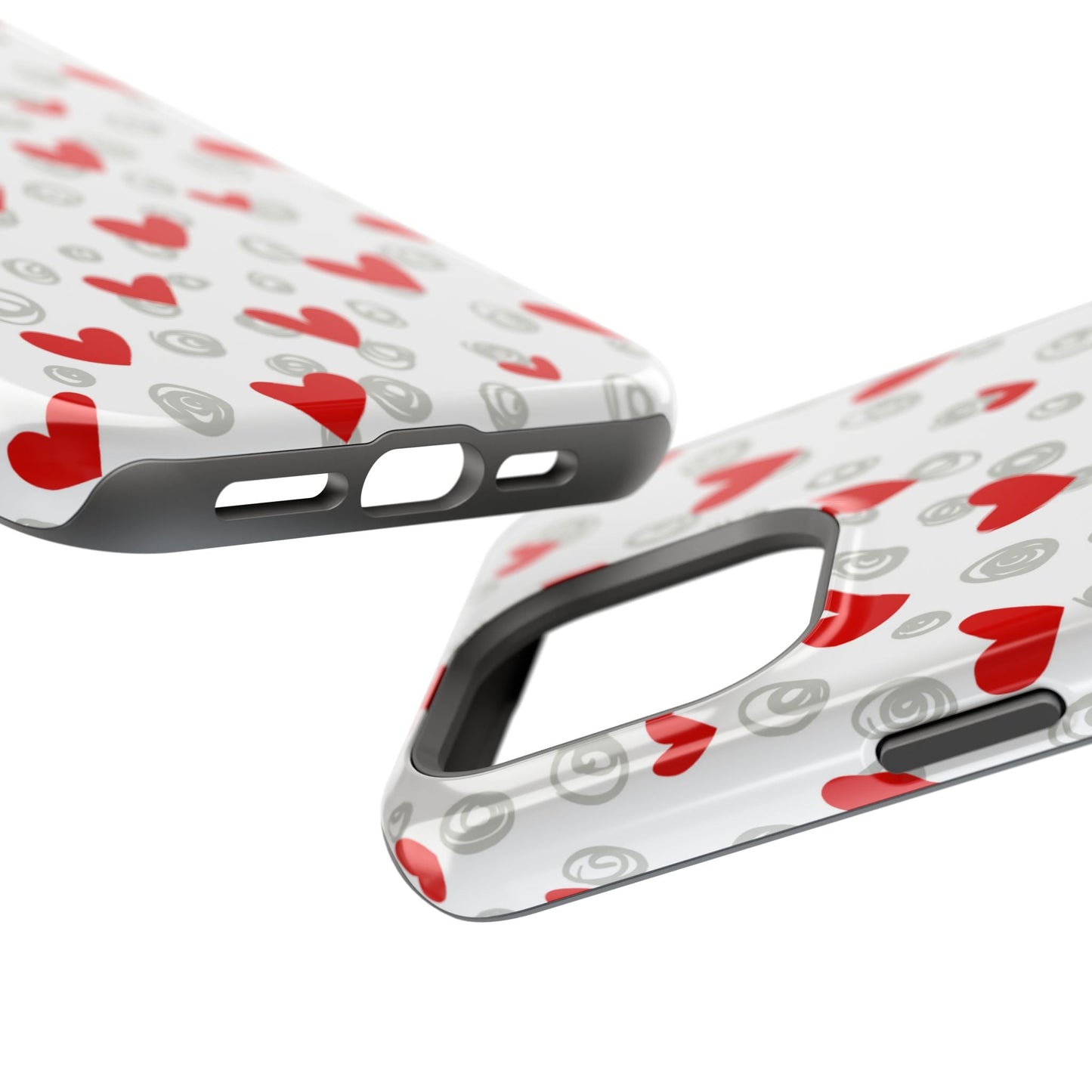 Red Hearts & Doodles – MagSafe Case - BOGO Cases