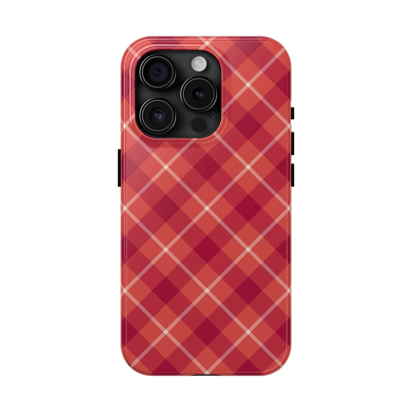 Red Plaid Crisscross – iPhone Series Case - BOGO Cases
