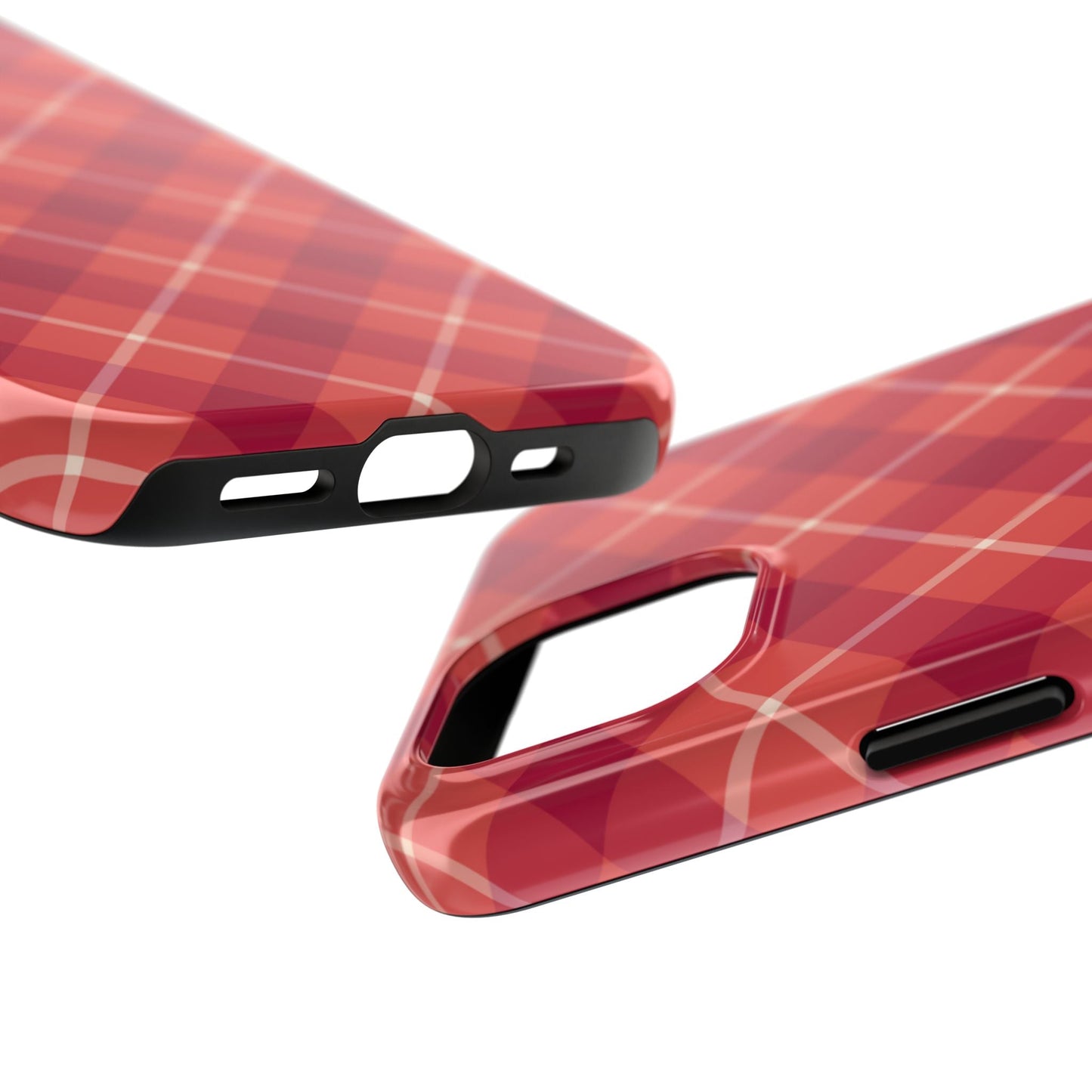 Red Plaid Crisscross – iPhone Series Case - BOGO Cases
