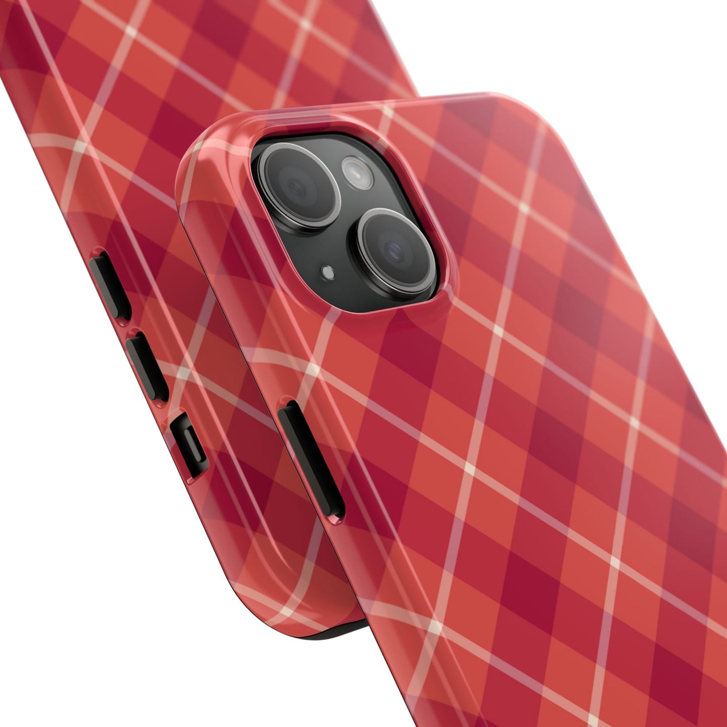 Red Plaid Crisscross – iPhone Series Case - BOGO Cases