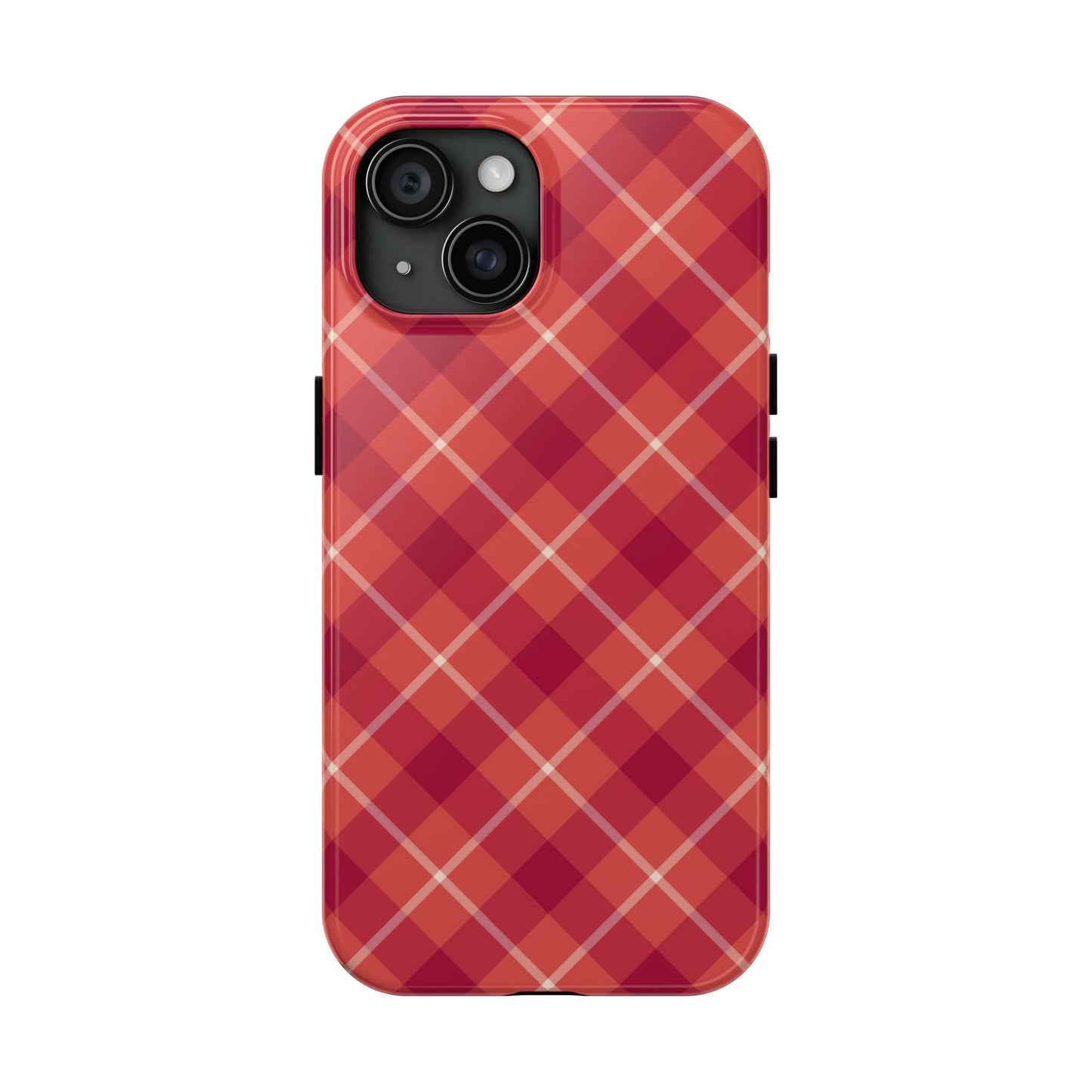 Red Plaid Crisscross – iPhone Series Case - BOGO Cases