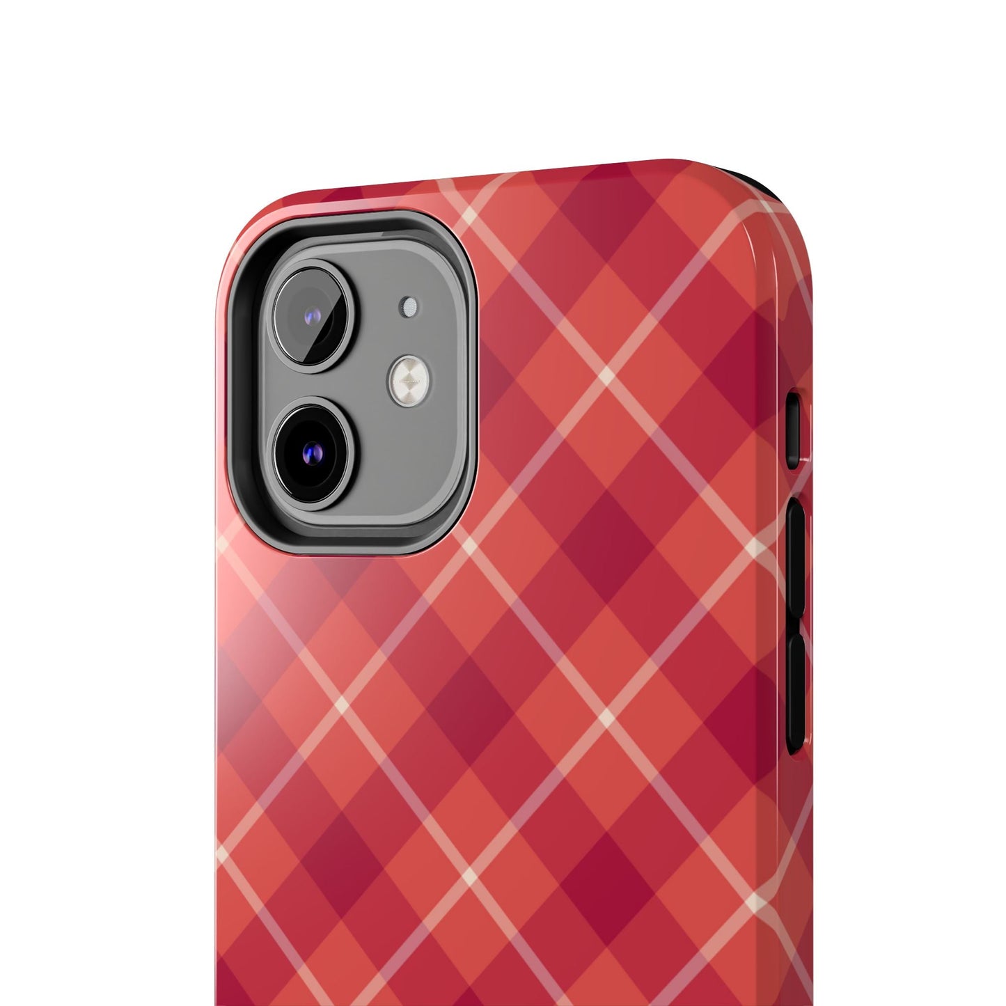 Red Plaid Crisscross – iPhone Series Case - BOGO Cases