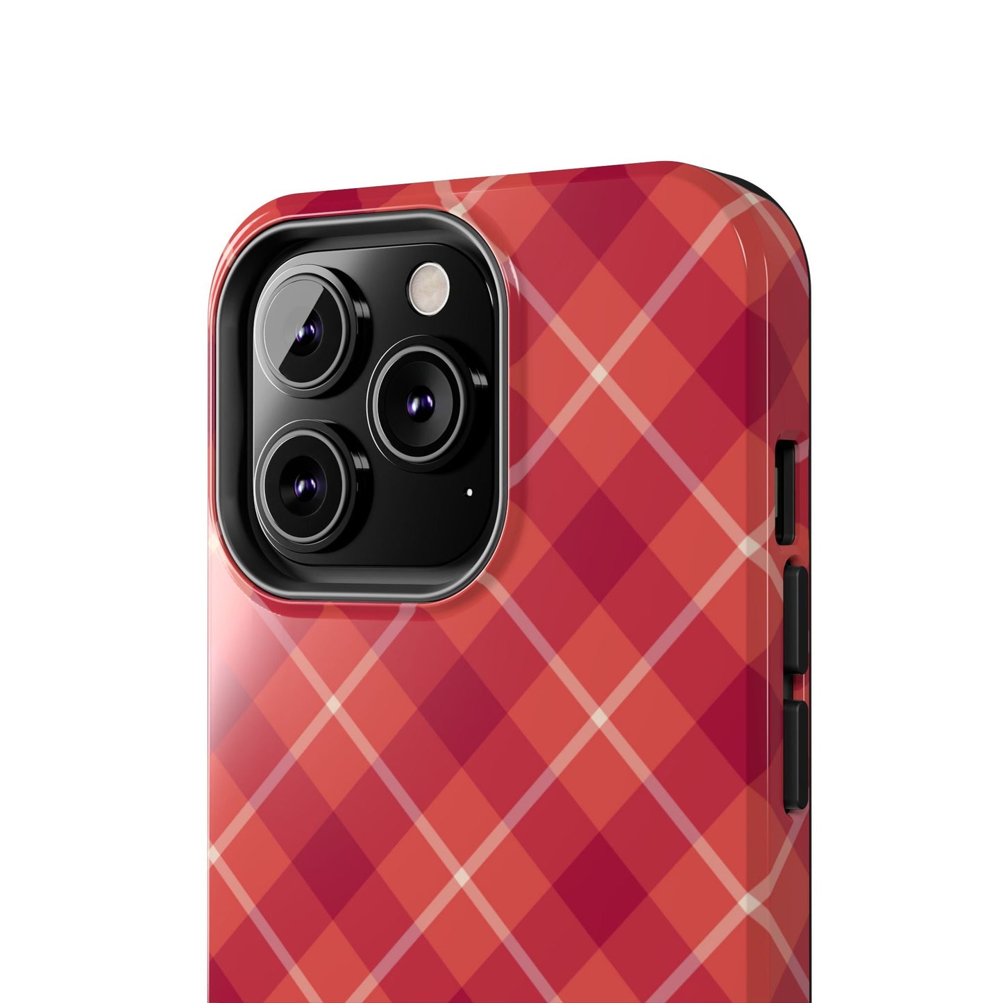 Red Plaid Crisscross – iPhone Series Case - BOGO Cases
