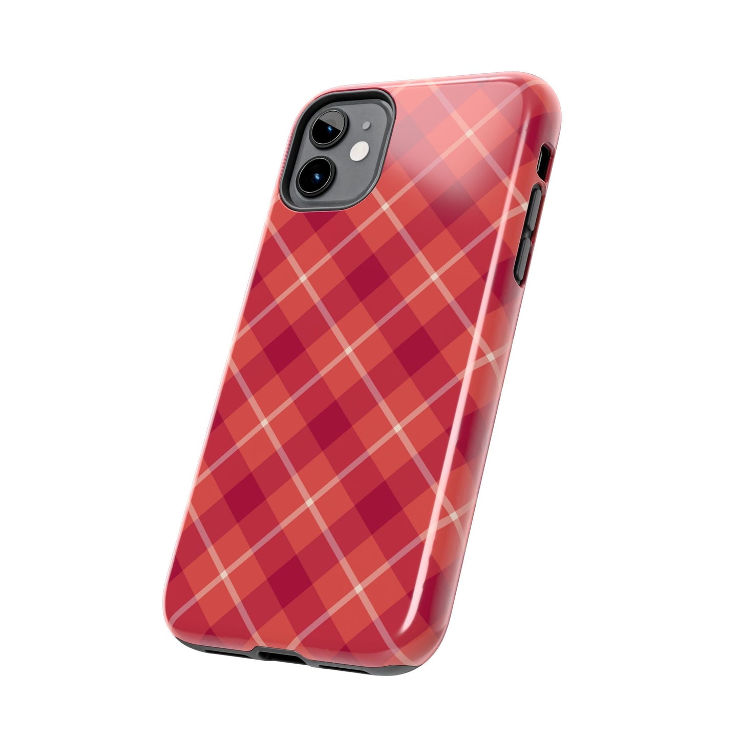 Red Plaid Crisscross – iPhone Series Case - BOGO Cases