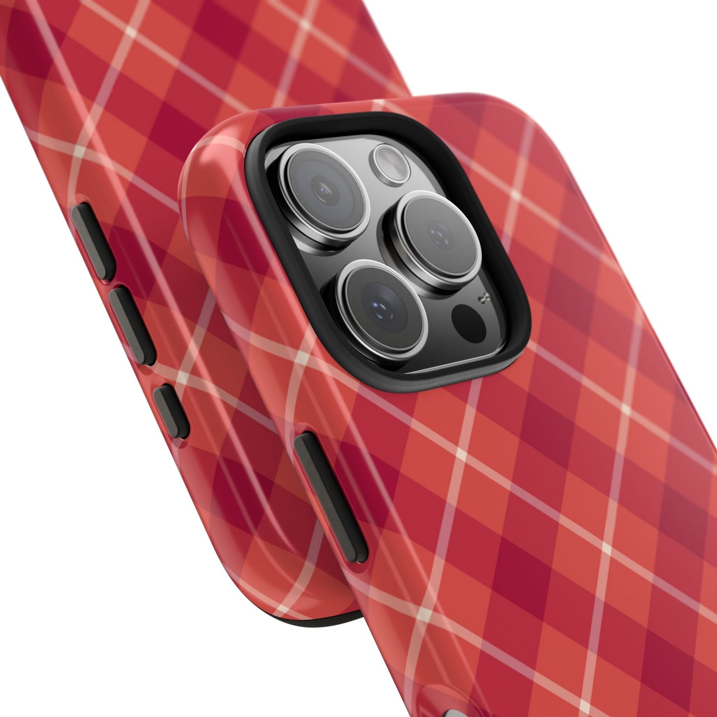 Red Plaid Crisscross – iPhone Series Case - BOGO Cases
