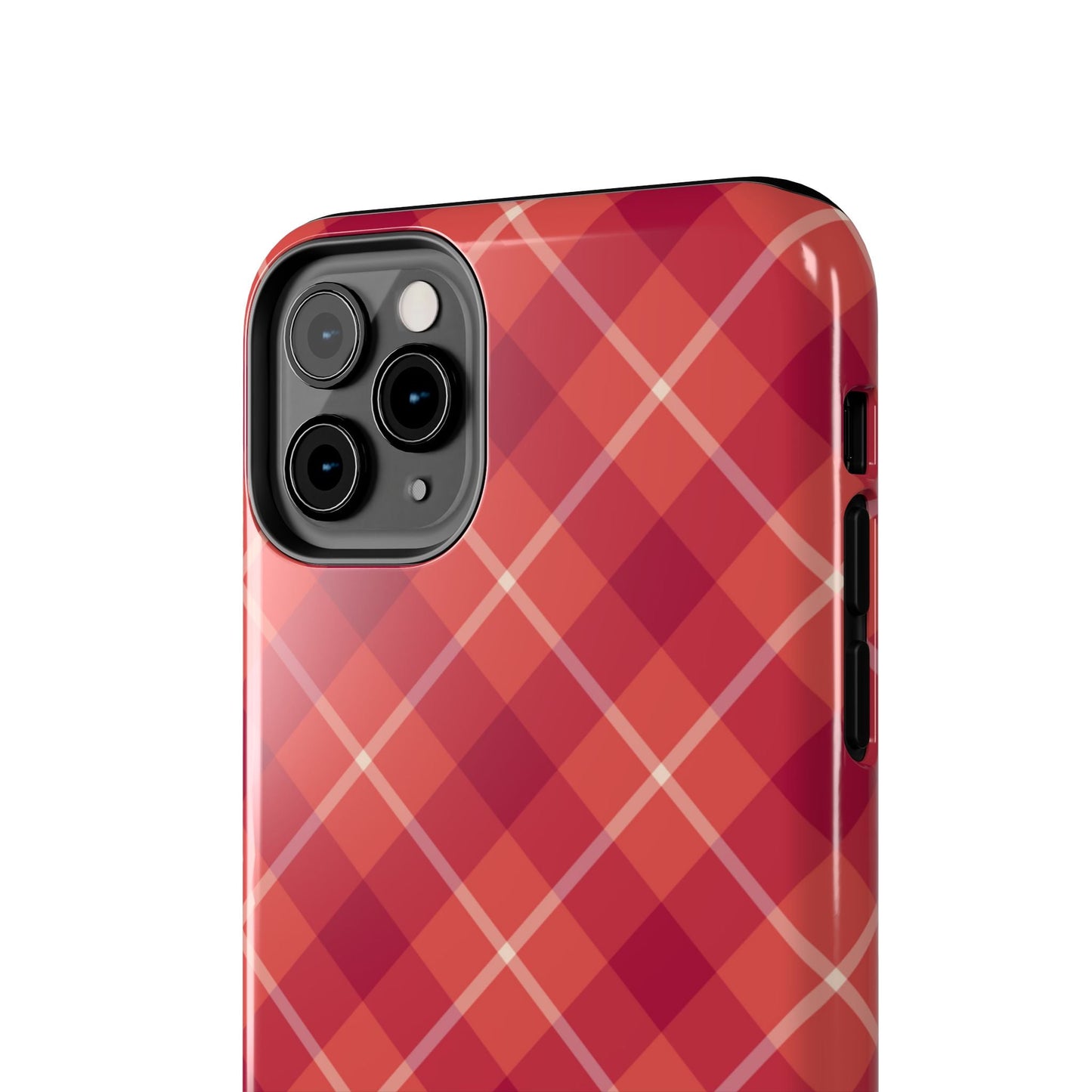 Red Plaid Crisscross – iPhone Series Case - BOGO Cases