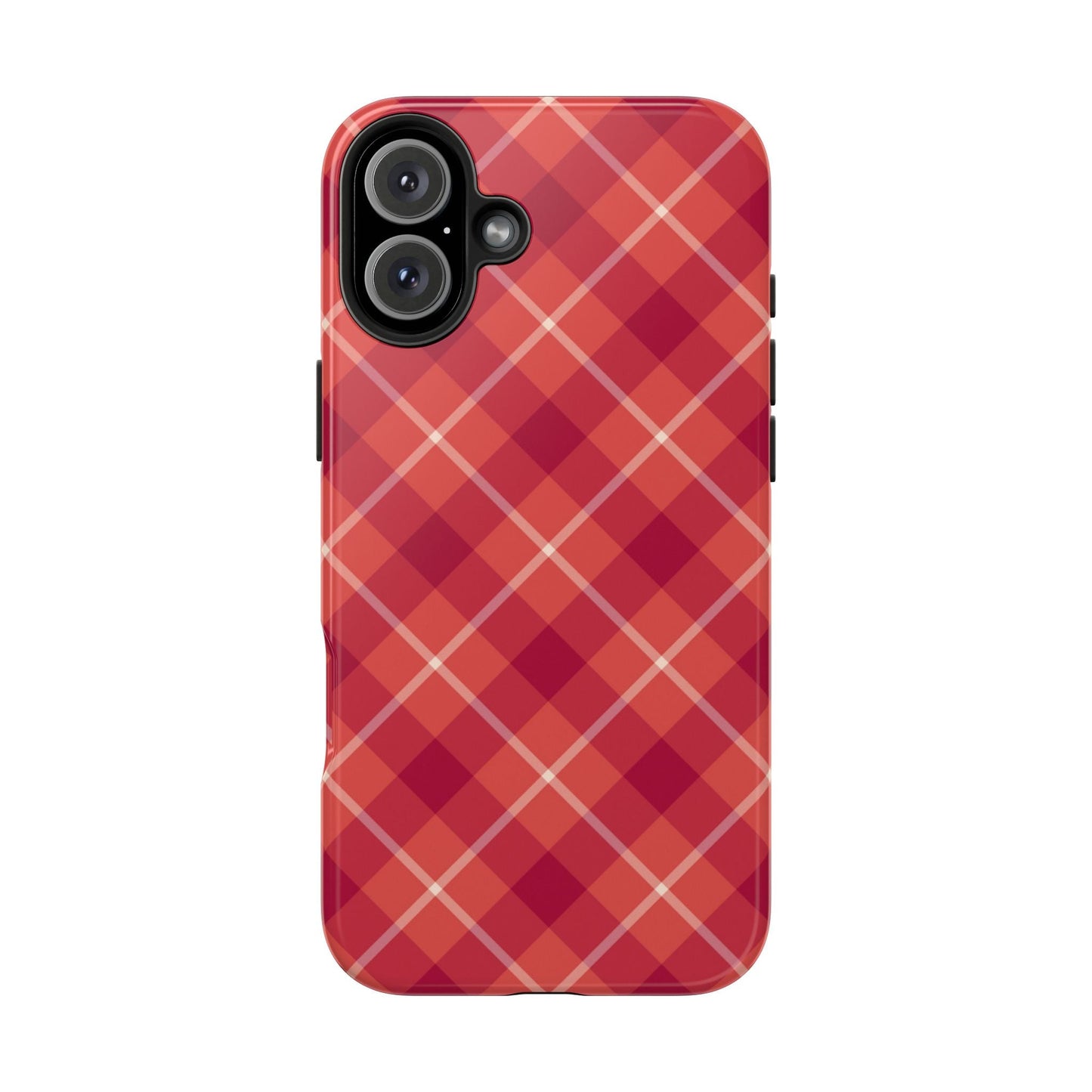 Red Plaid Crisscross – iPhone Series Case - BOGO Cases