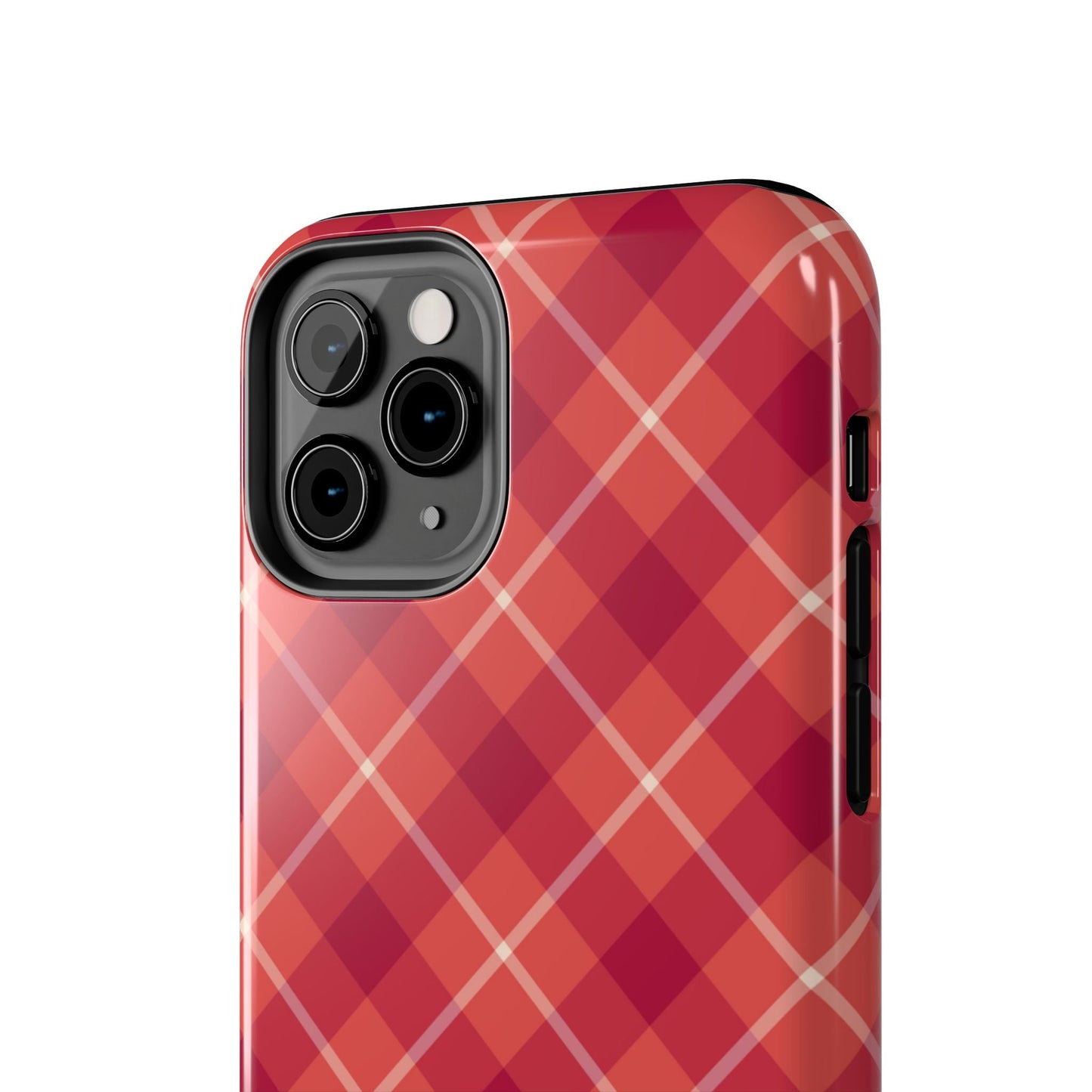 Red Plaid Crisscross – iPhone Series Case - BOGO Cases