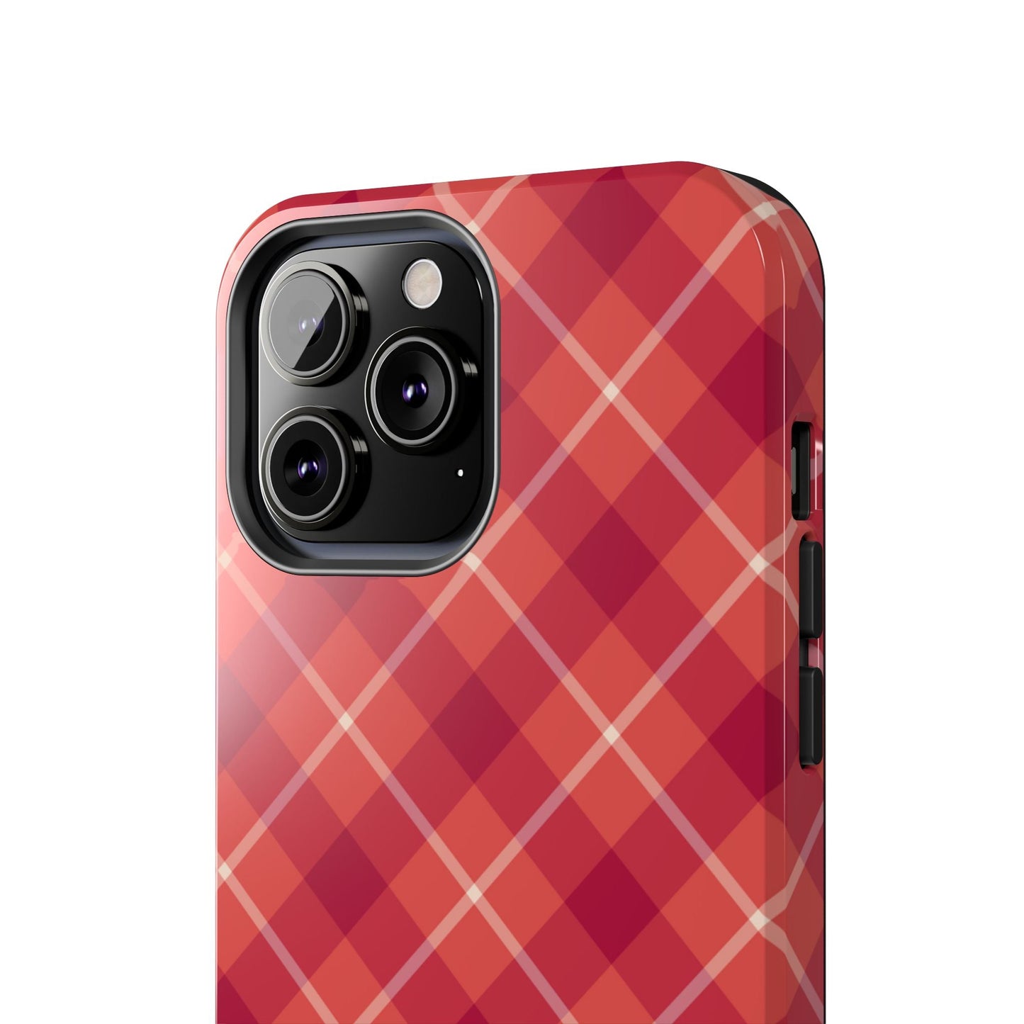 Red Plaid Crisscross – iPhone Series Case - BOGO Cases