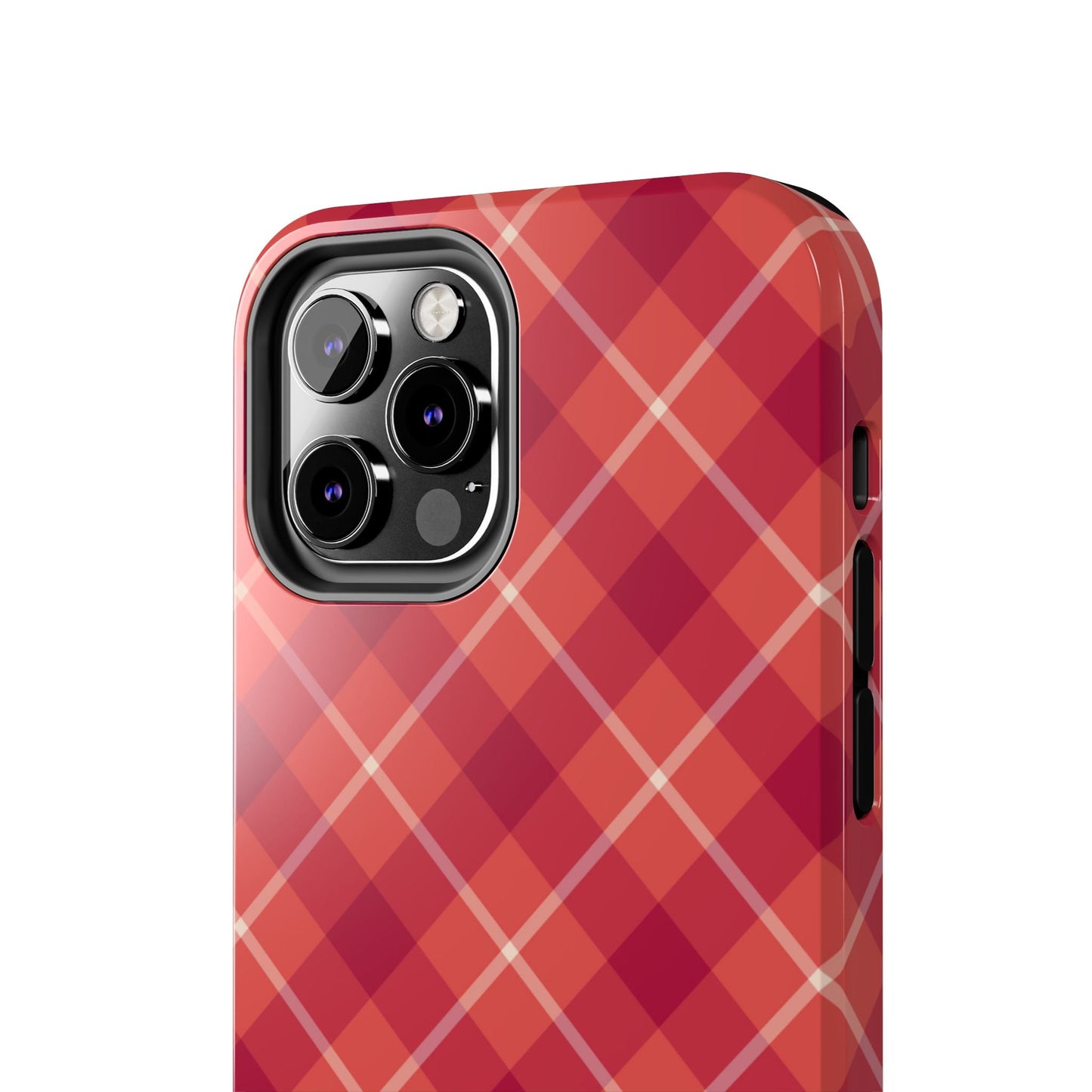 Red Plaid Crisscross – iPhone Series Case - BOGO Cases