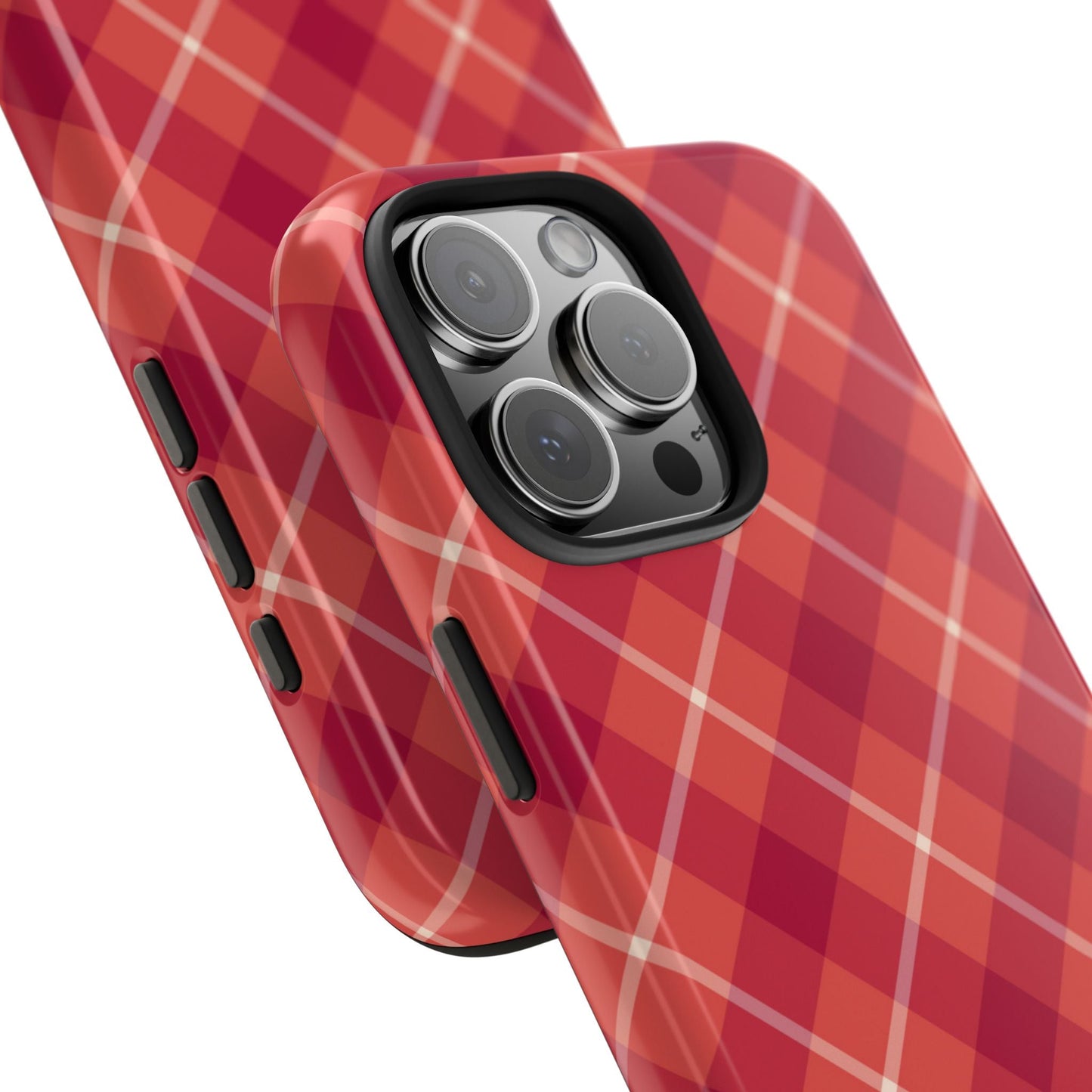 Red Plaid Crisscross – iPhone Series Case - BOGO Cases