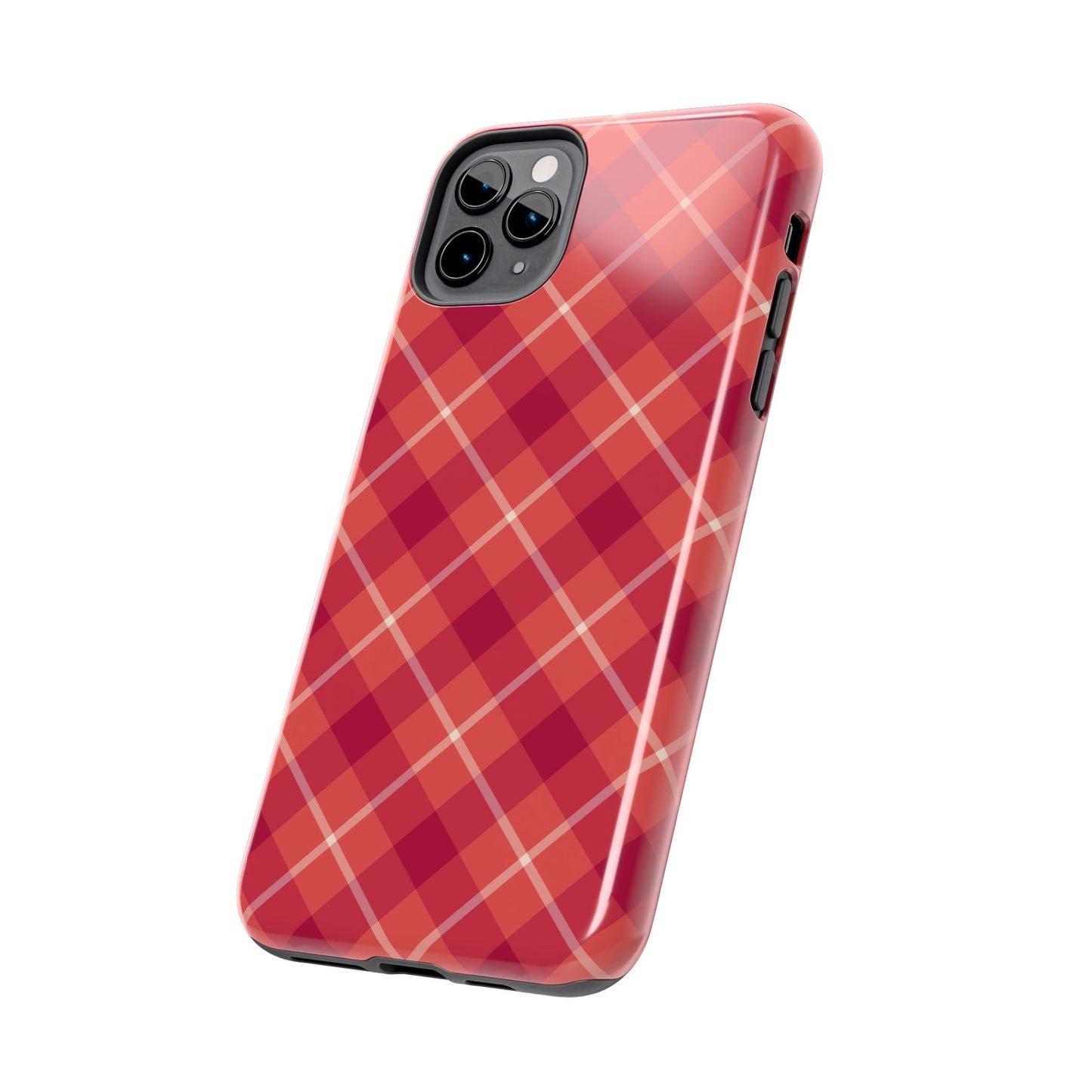 Red Plaid Crisscross – iPhone Series Case - BOGO Cases