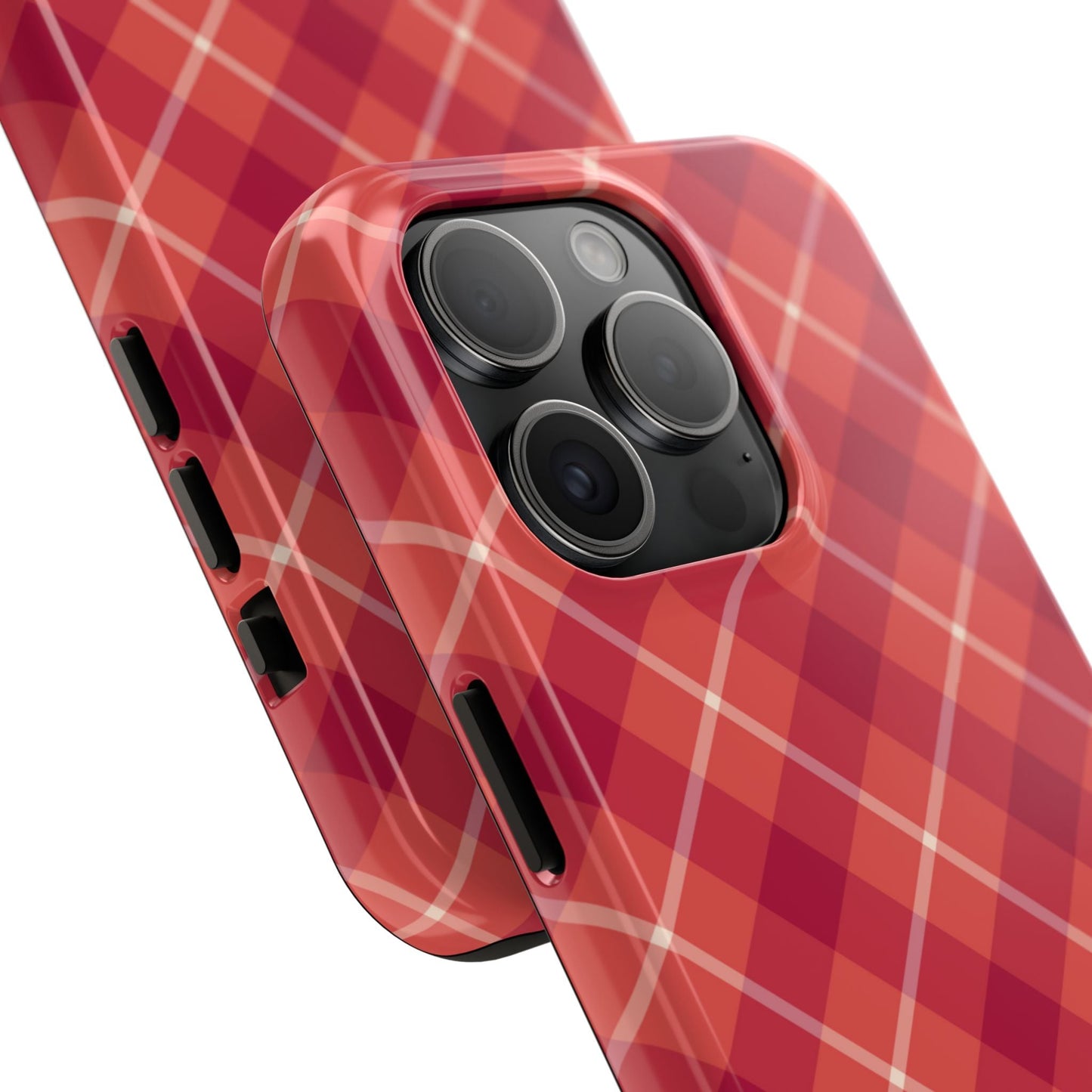 Red Plaid Crisscross – iPhone Series Case - BOGO Cases