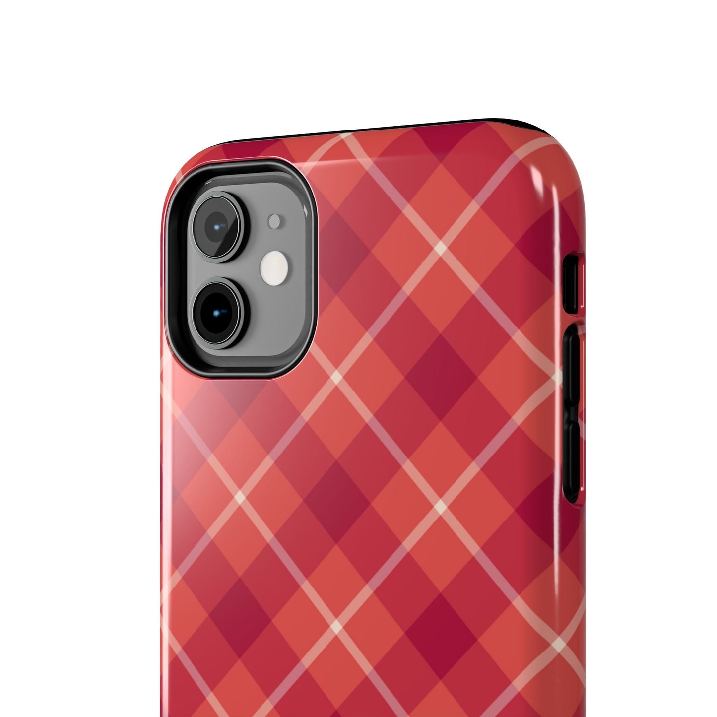 Red Plaid Crisscross – iPhone Series Case - BOGO Cases