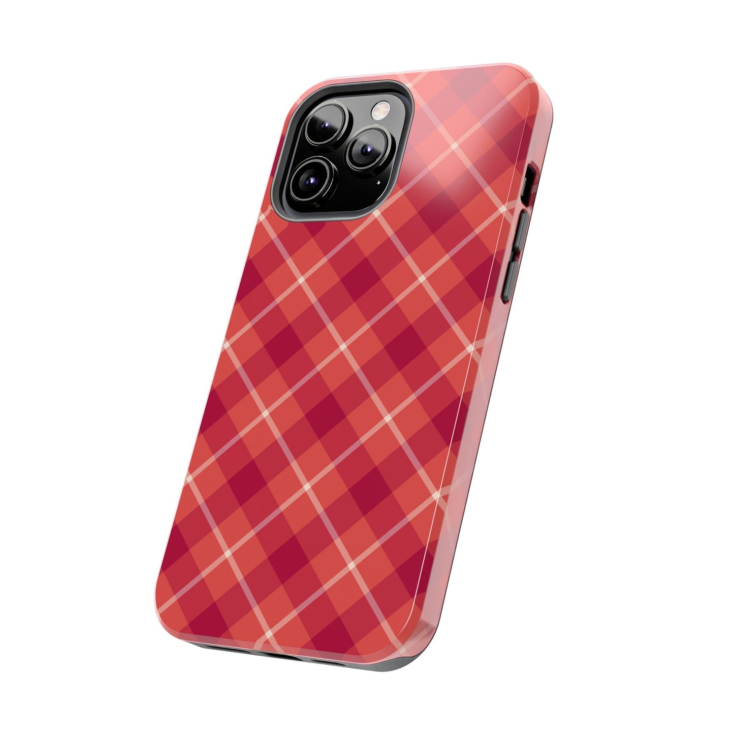 Red Plaid Crisscross – iPhone Series Case - BOGO Cases