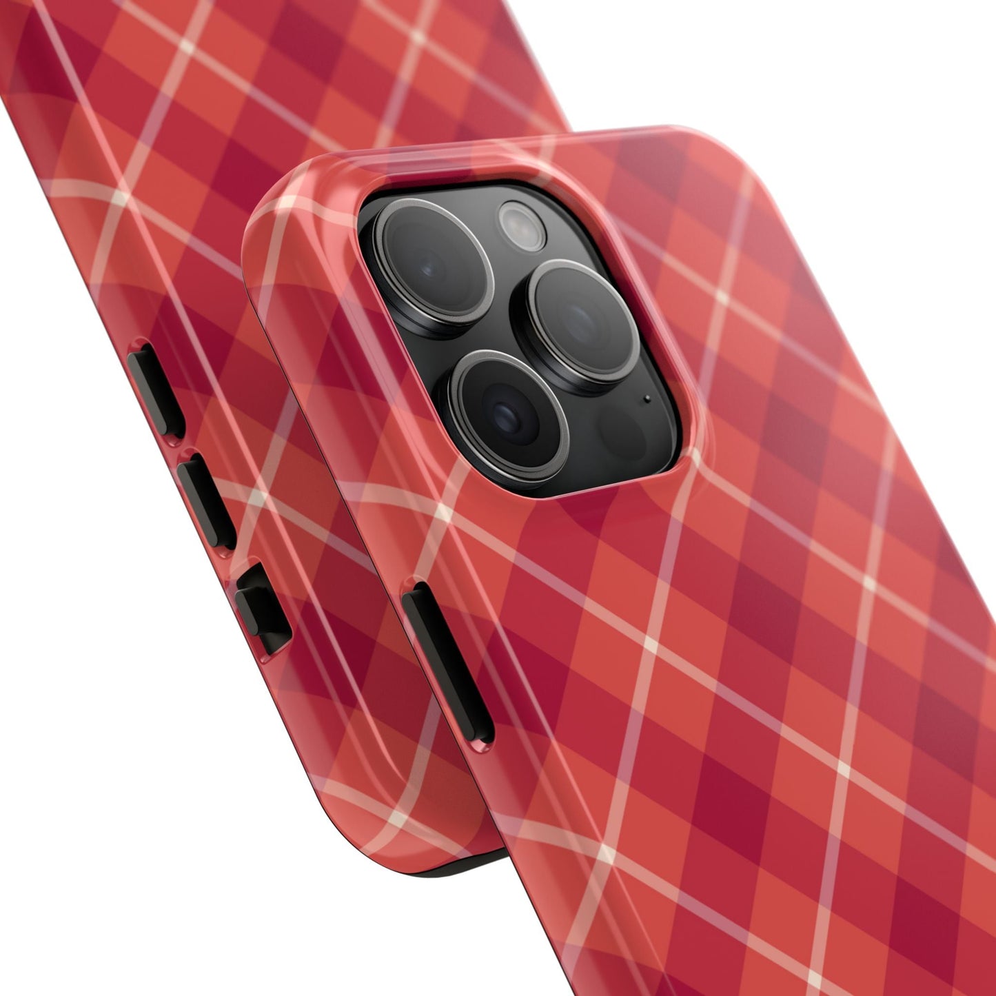 Red Plaid Crisscross – iPhone Series Case - BOGO Cases