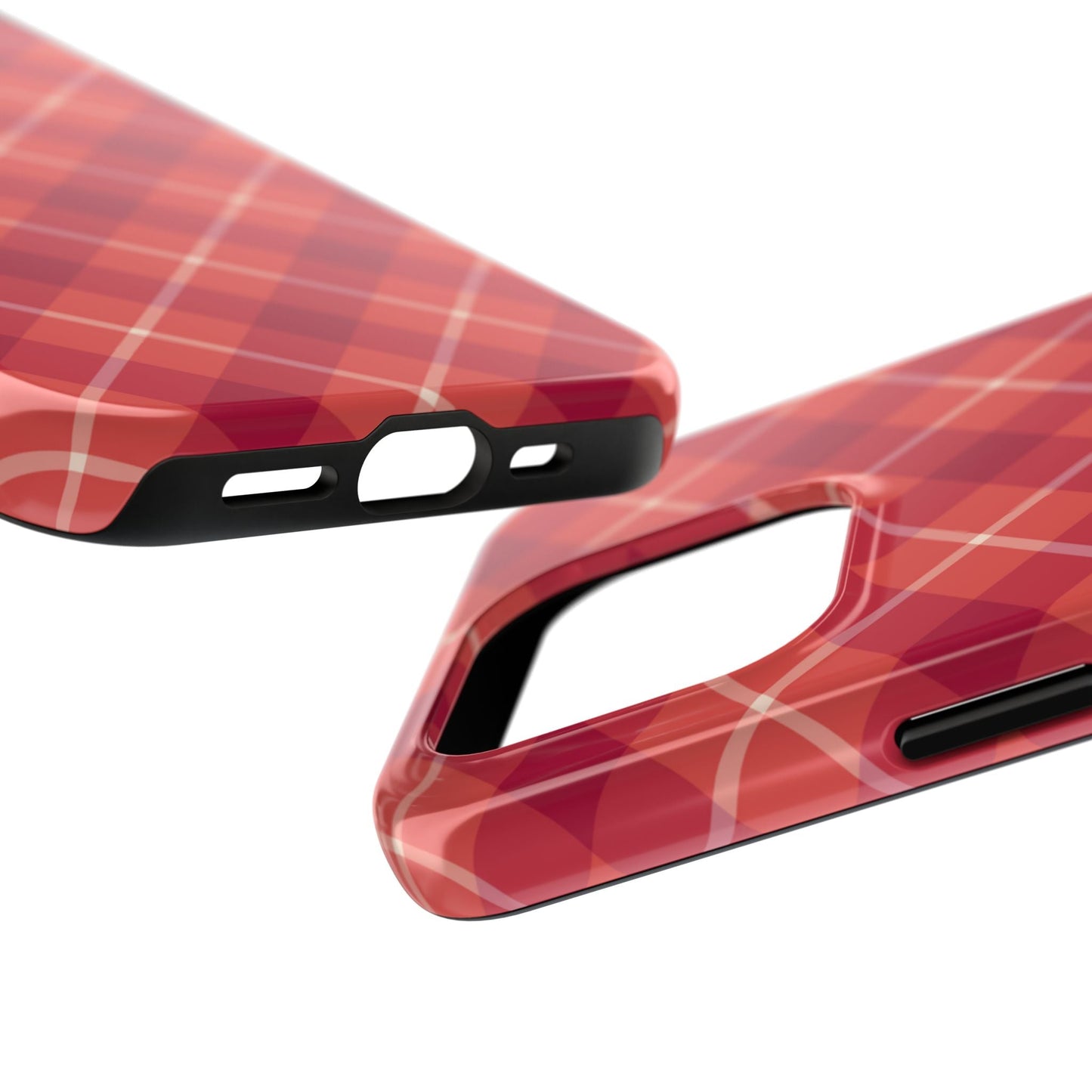 Red Plaid Crisscross – iPhone Series Case - BOGO Cases