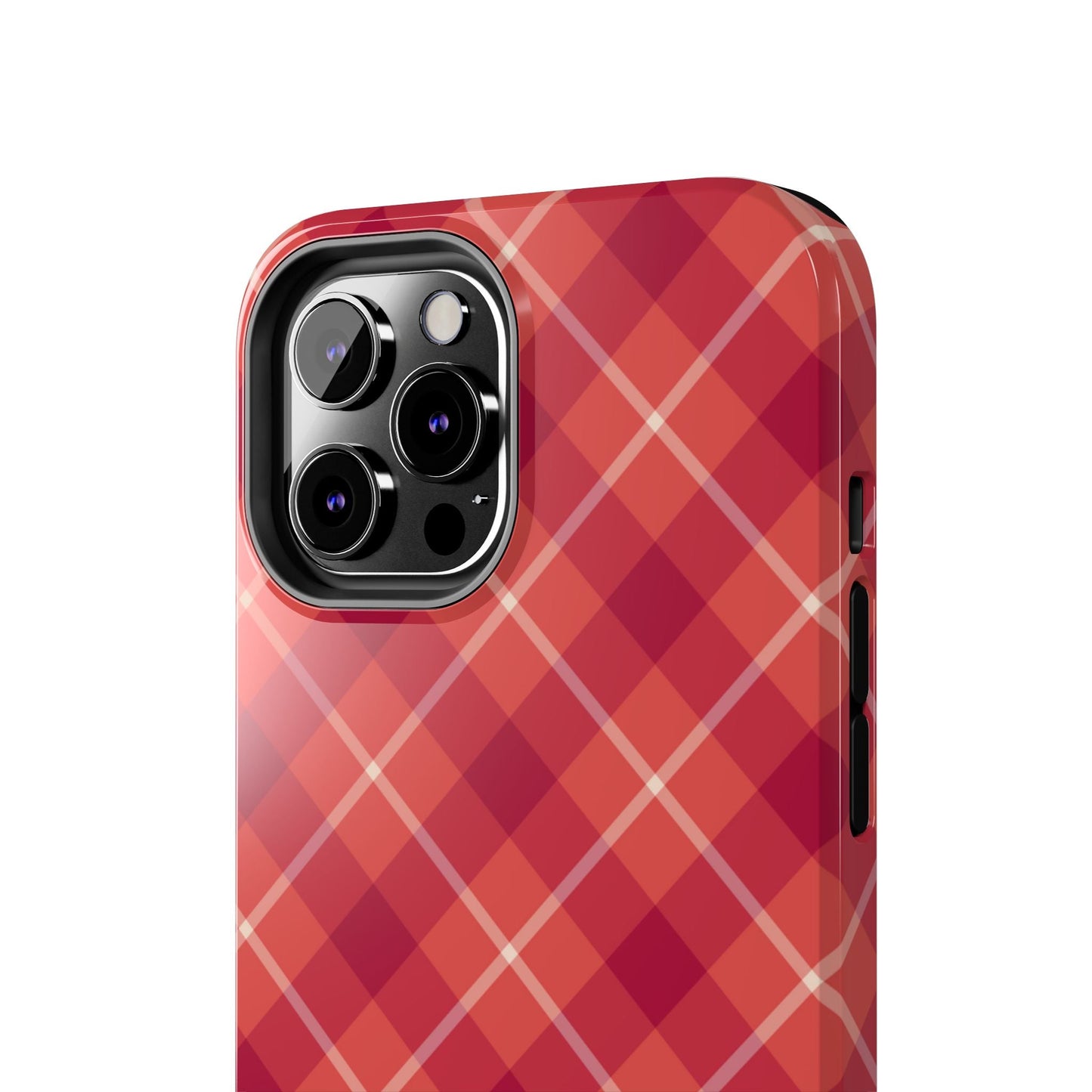 Red Plaid Crisscross – iPhone Series Case - BOGO Cases
