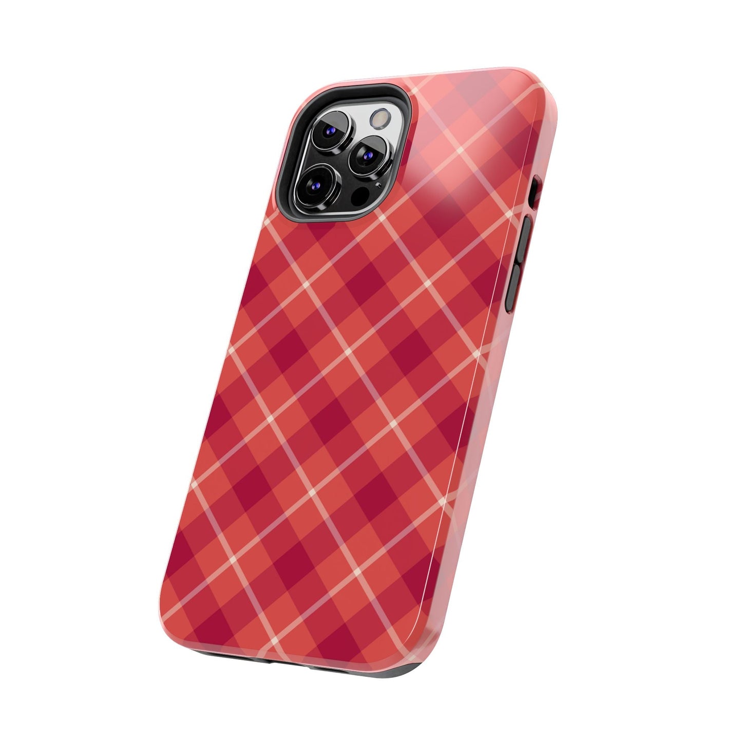 Red Plaid Crisscross – iPhone Series Case - BOGO Cases