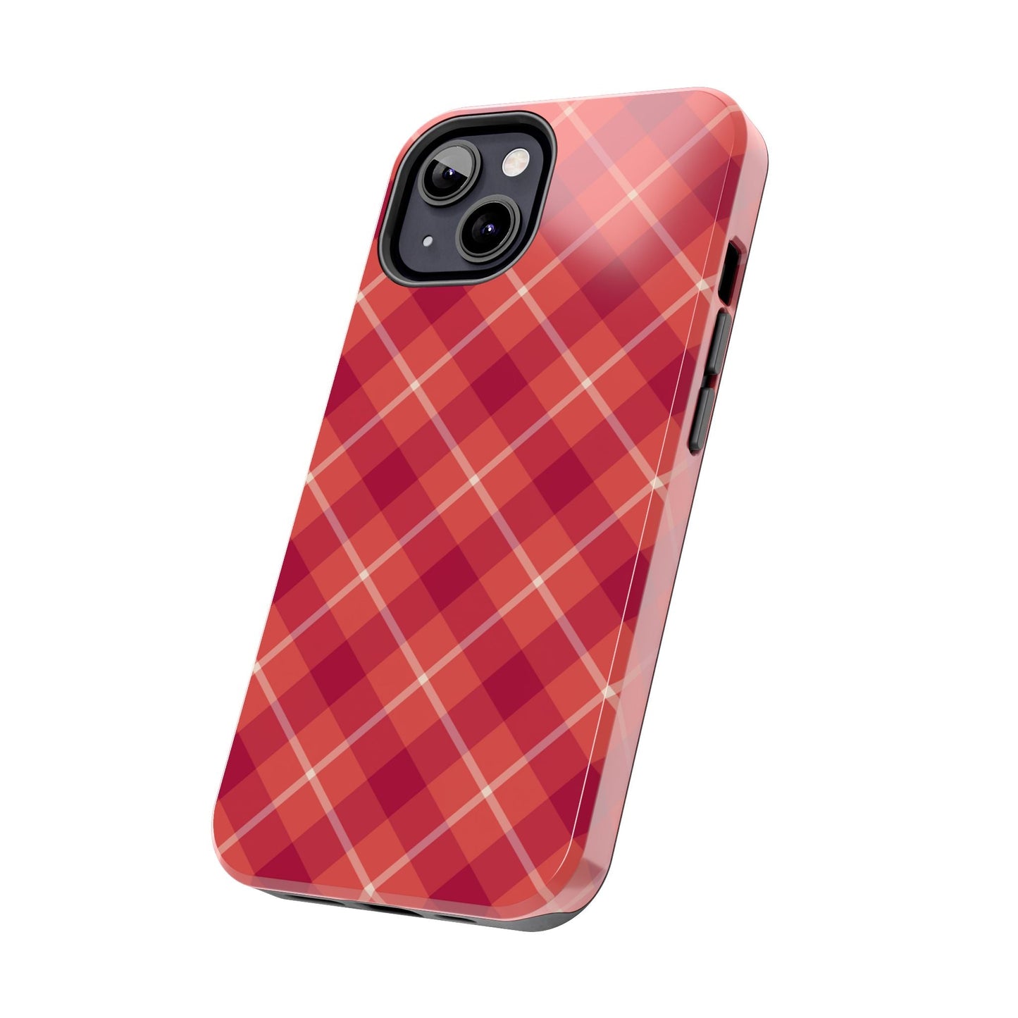 Red Plaid Crisscross – iPhone Series Case - BOGO Cases