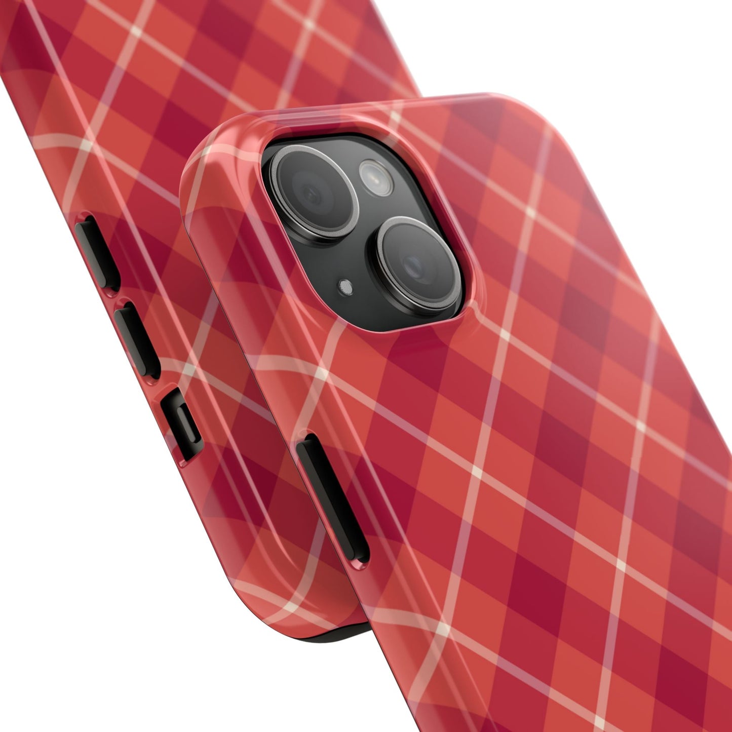 Red Plaid Crisscross – iPhone Series Case - BOGO Cases