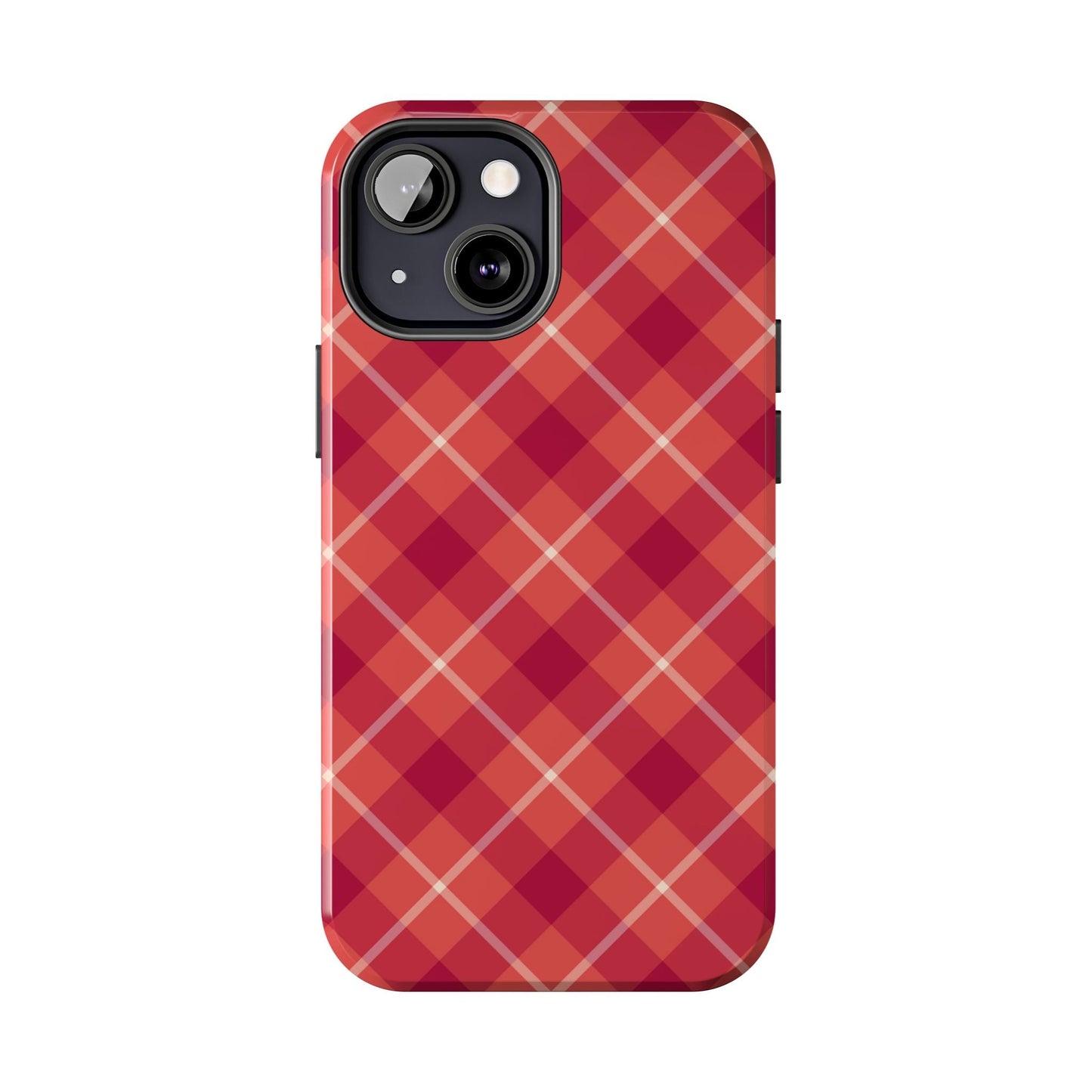 Red Plaid Crisscross – iPhone Series Case - BOGO Cases