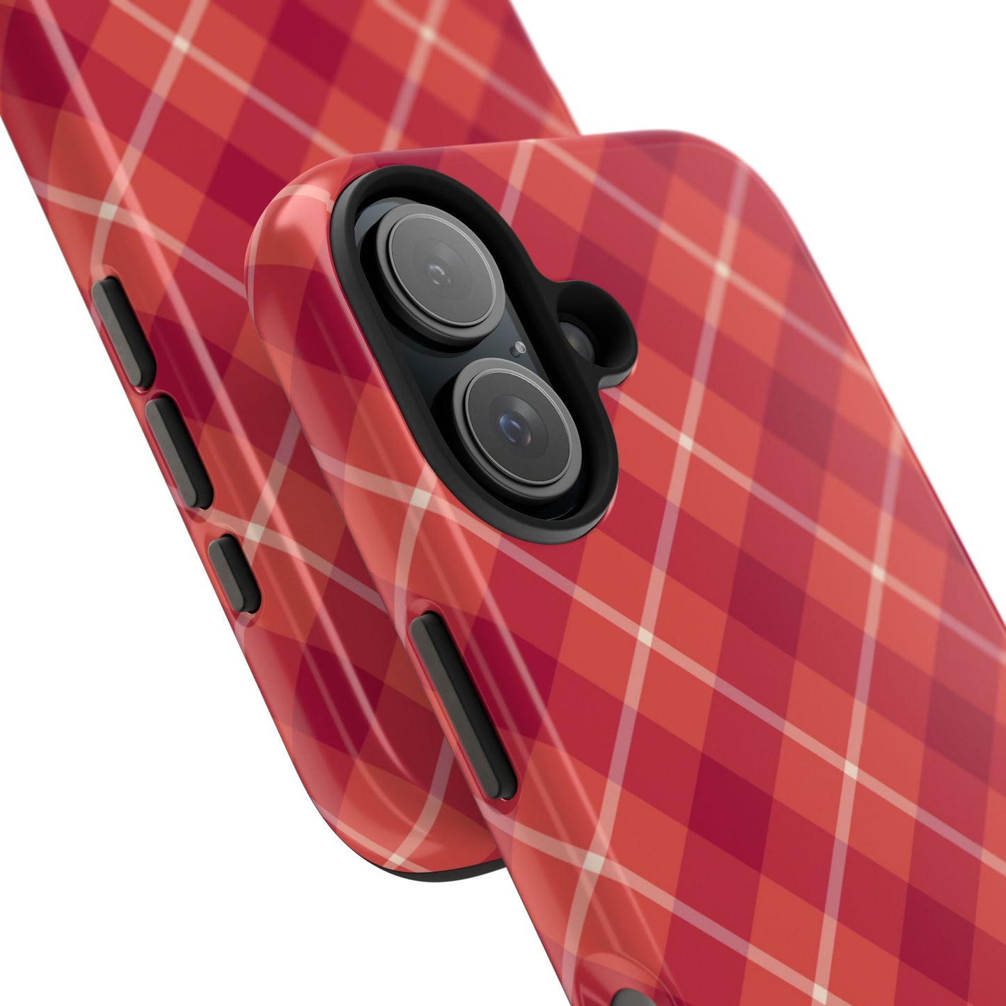 Red Plaid Crisscross – iPhone Series Case - BOGO Cases