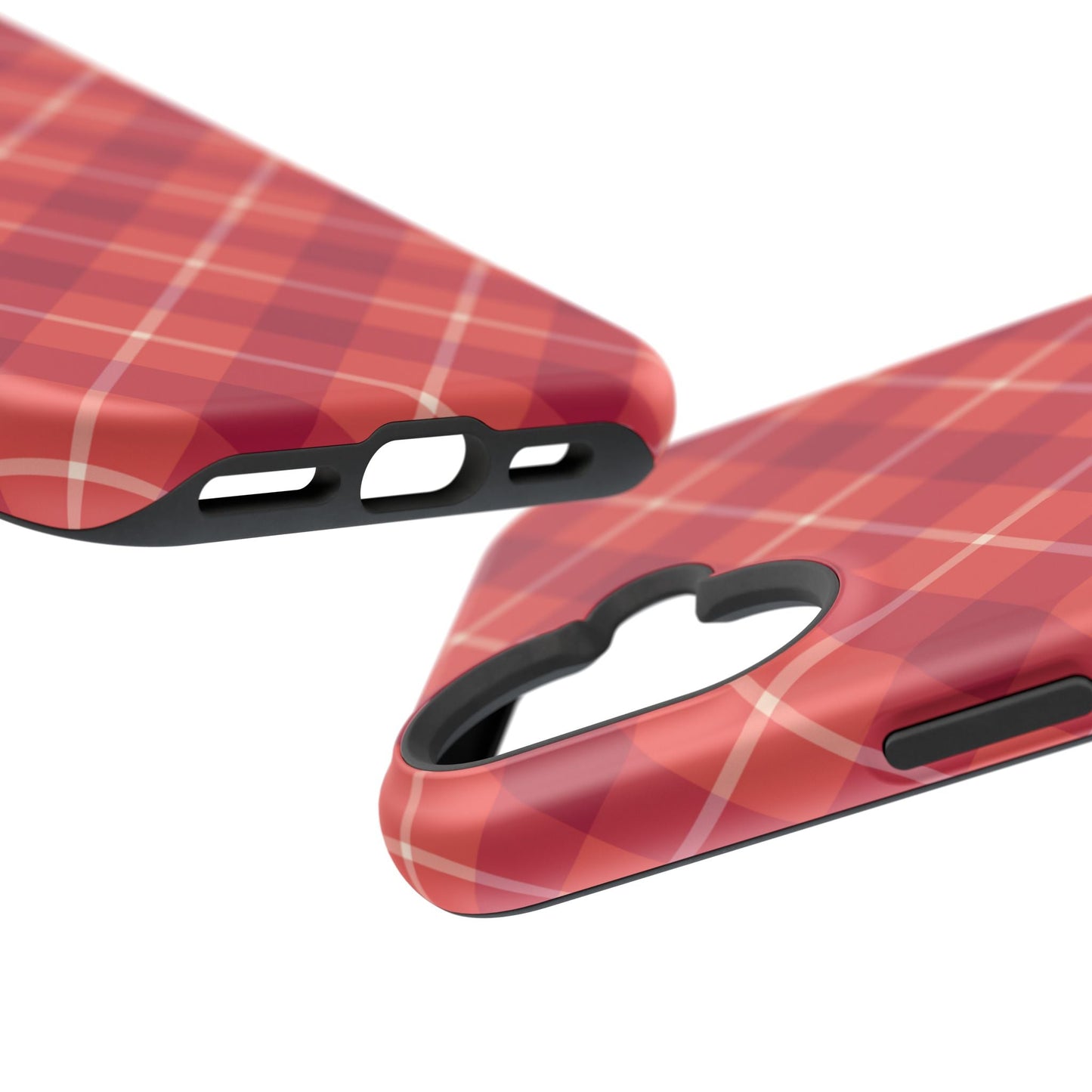 Red Plaid Crisscross – MagSafe iPhone Case - BOGO Cases
