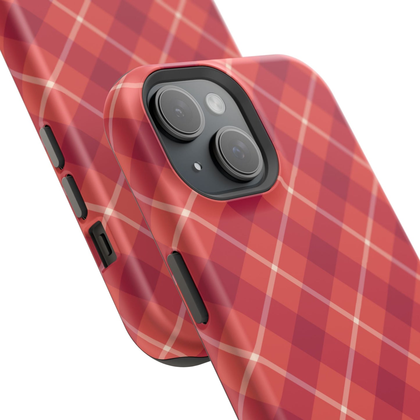 Red Plaid Crisscross – MagSafe iPhone Case - BOGO Cases